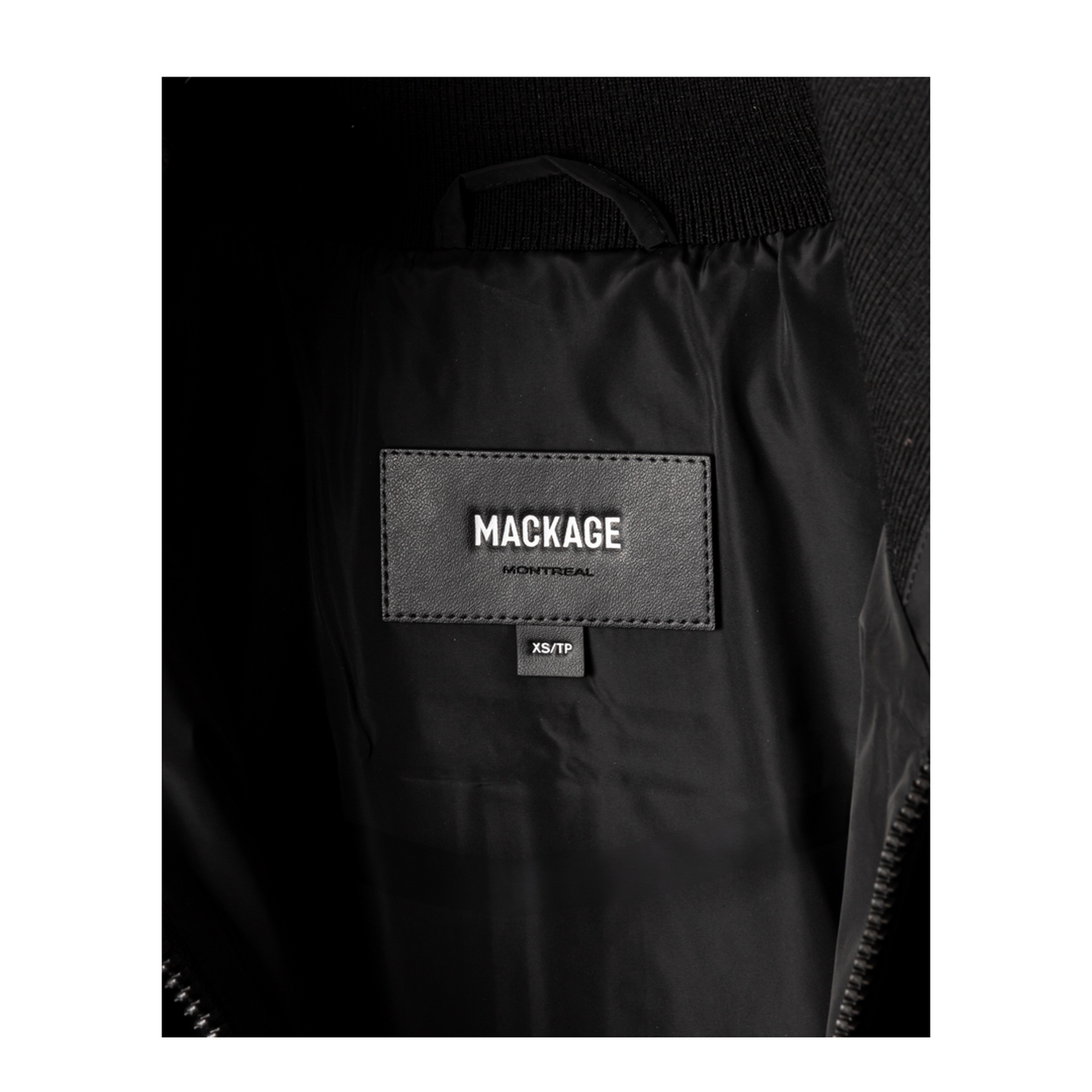 Black Polyester Down Jacket - Image 3