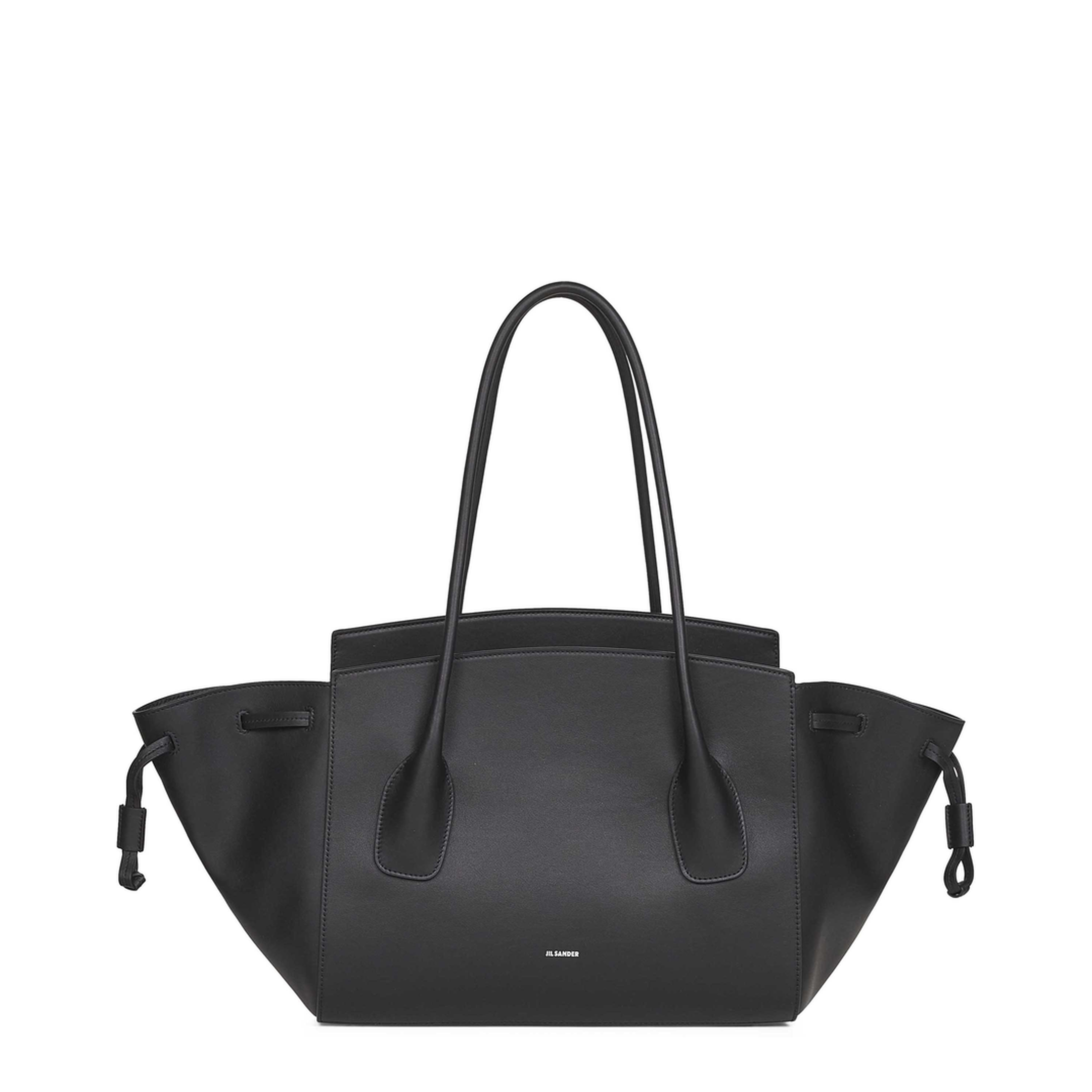 Voyage Small Calfskin Handbag - Black - Image 1
