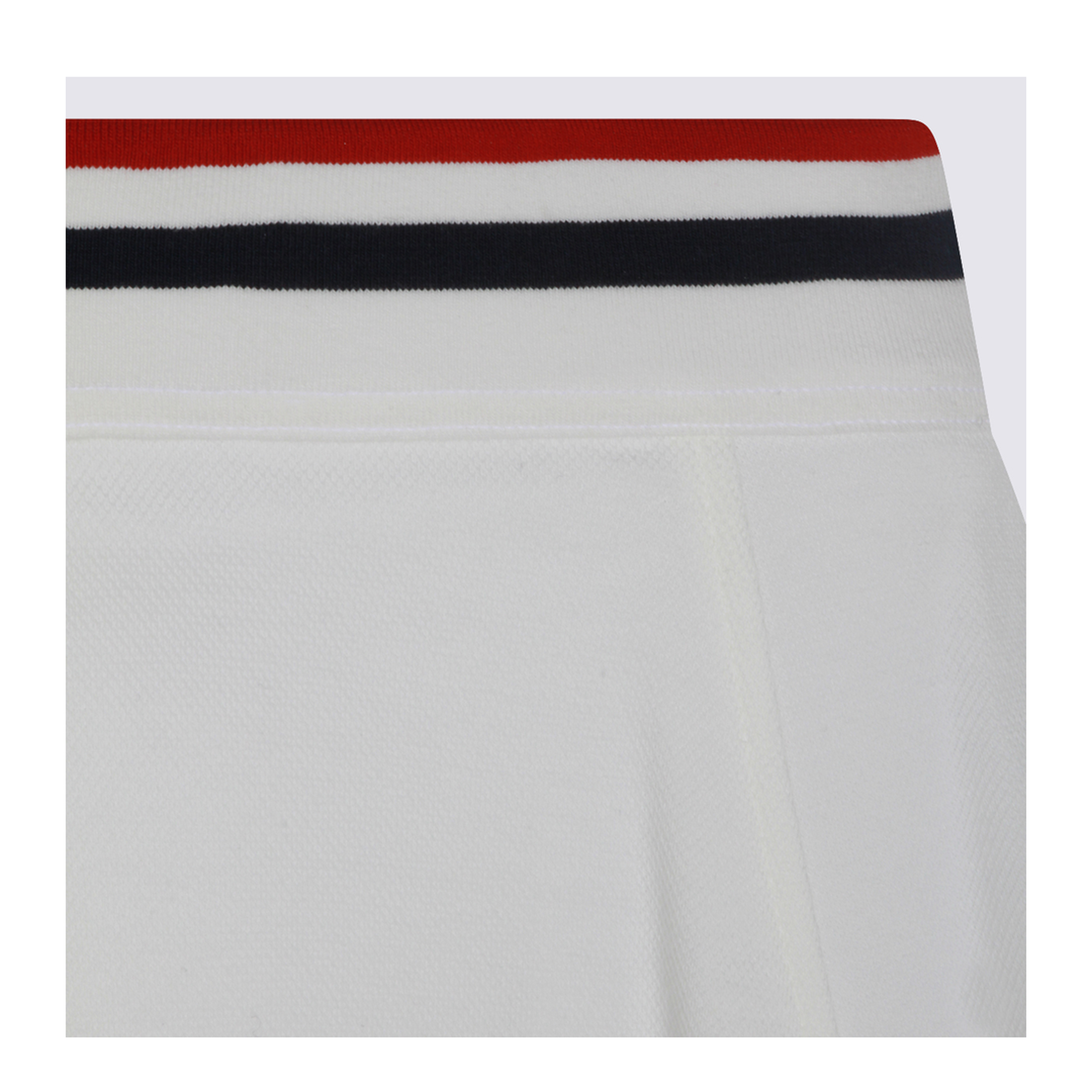 Striped-Trim A-Line Mini Skirt White - Image 6