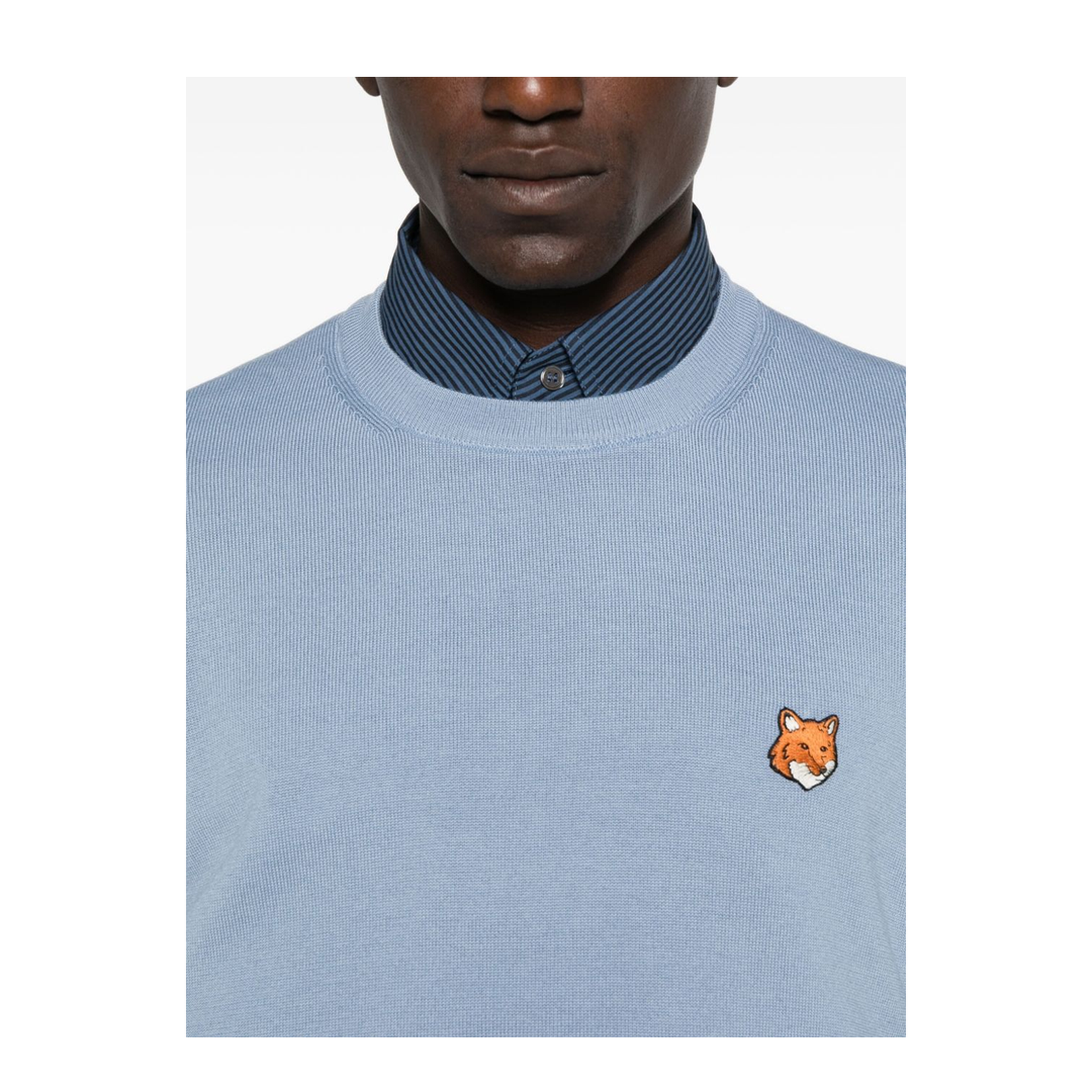 Fox Head Wool Crewneck Jumper - Image 5