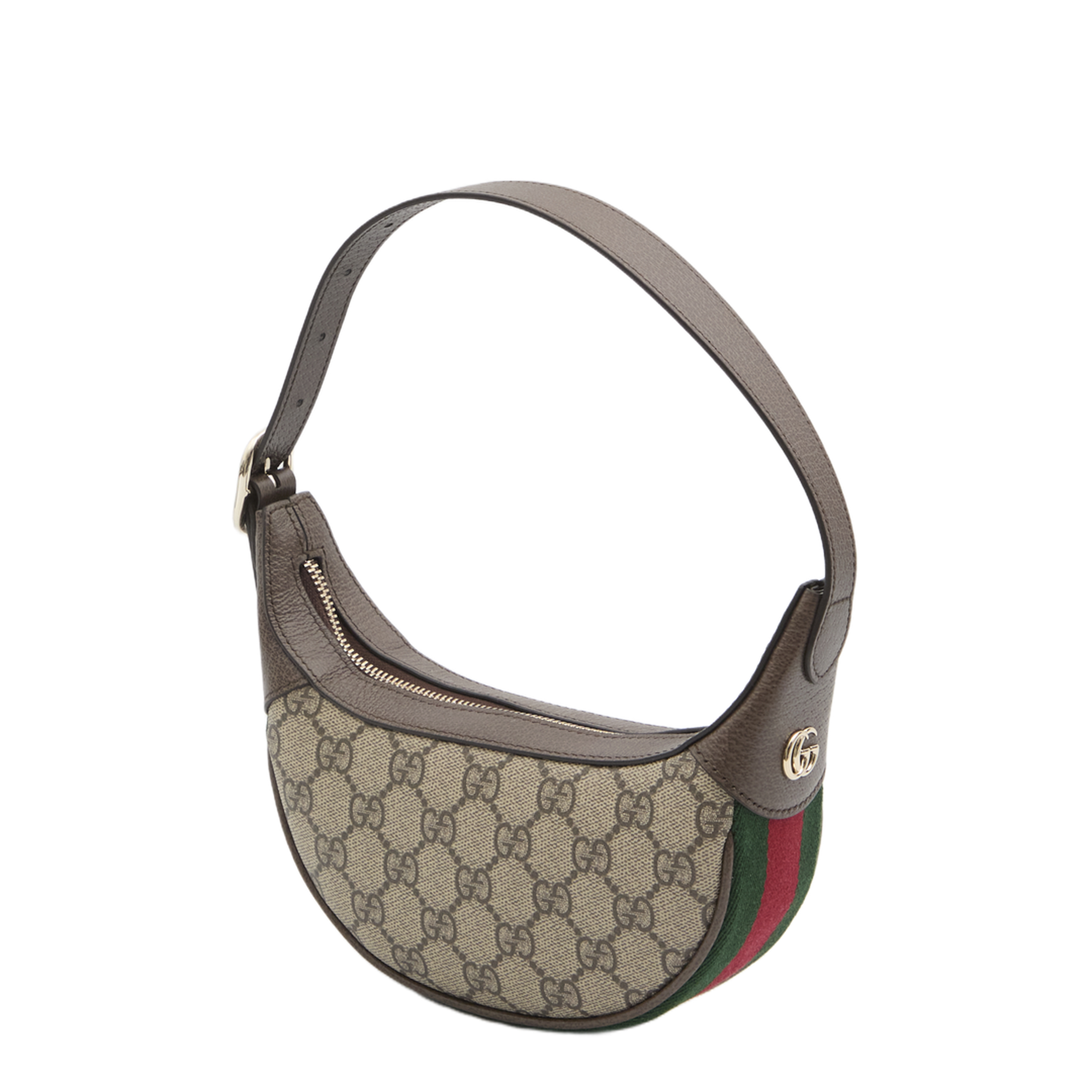 Ophidia Small GG Monogram Coated Fabric Shoulder Bag - Beige/Brown - Image 2