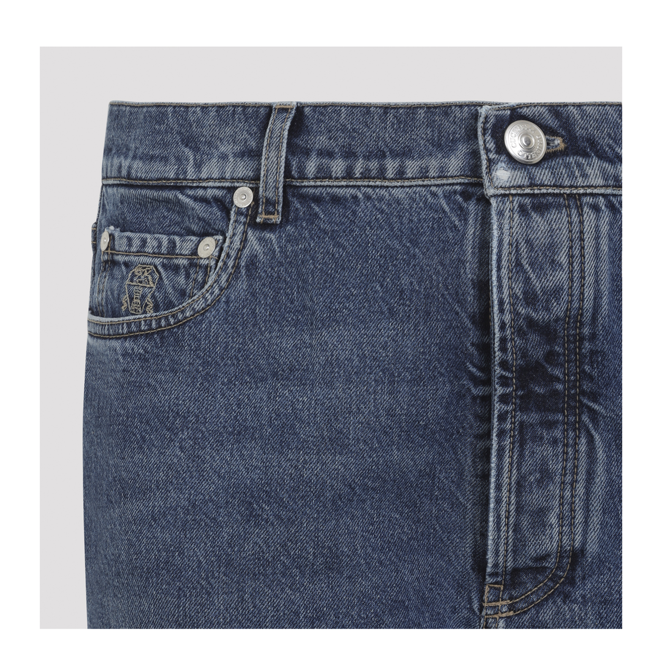 Straight-leg turn-up Jeans - Image 5