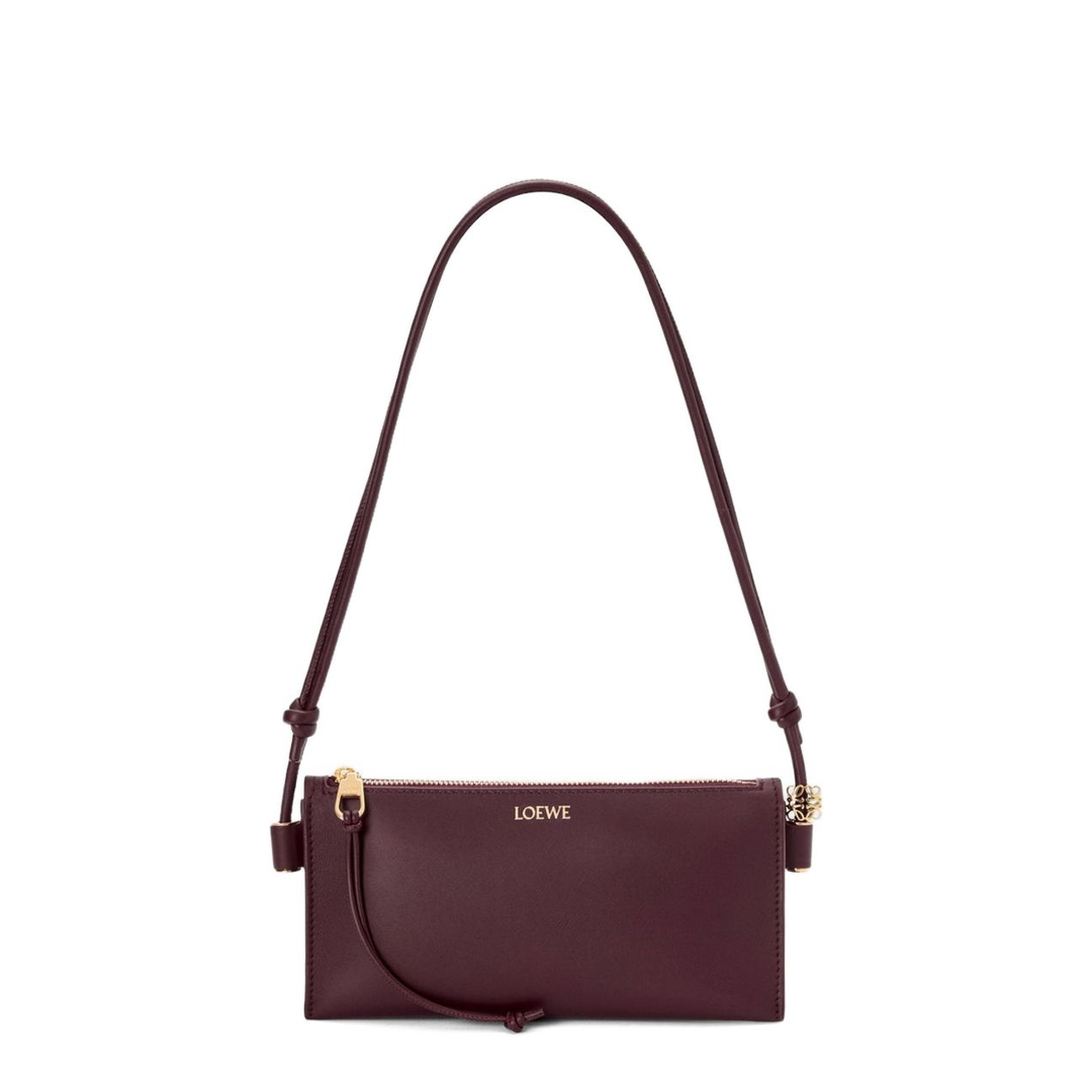 Joya Pouch In Nappa Calfskin - Dark Burgundy - Image 3
