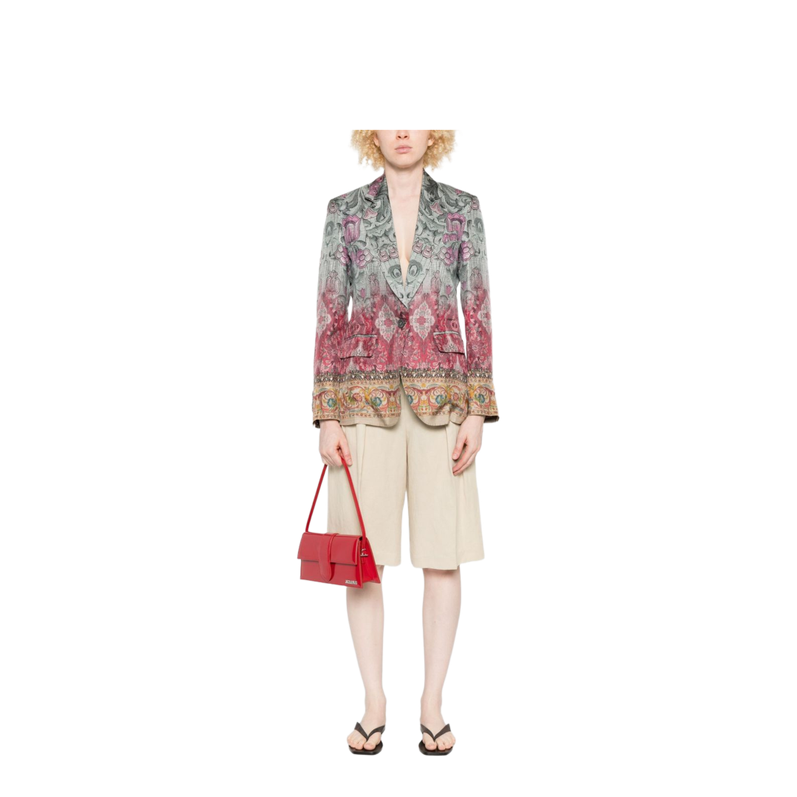 Silk Single-Breasted Jacket - Image 5