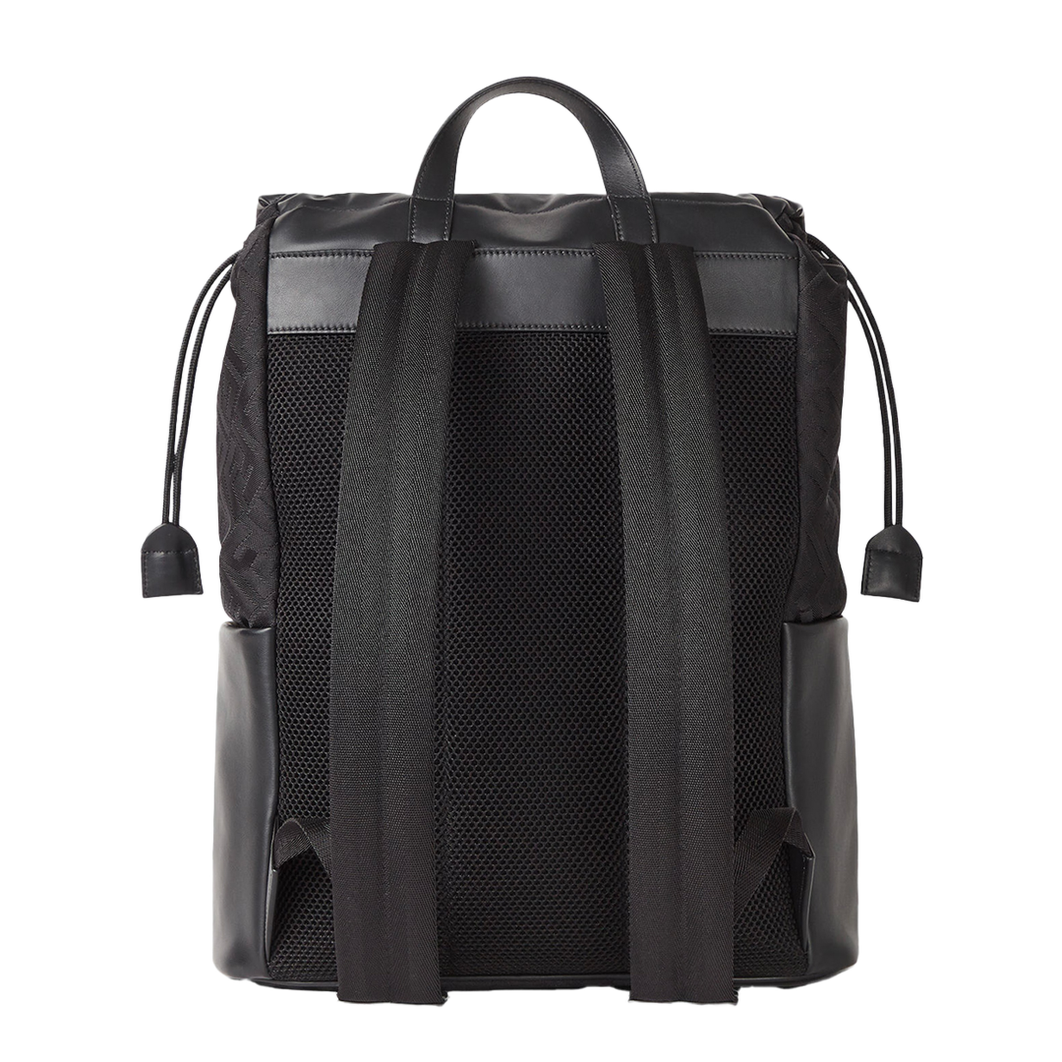 Flux Nylon & Leather Backpack - Black - Image 3