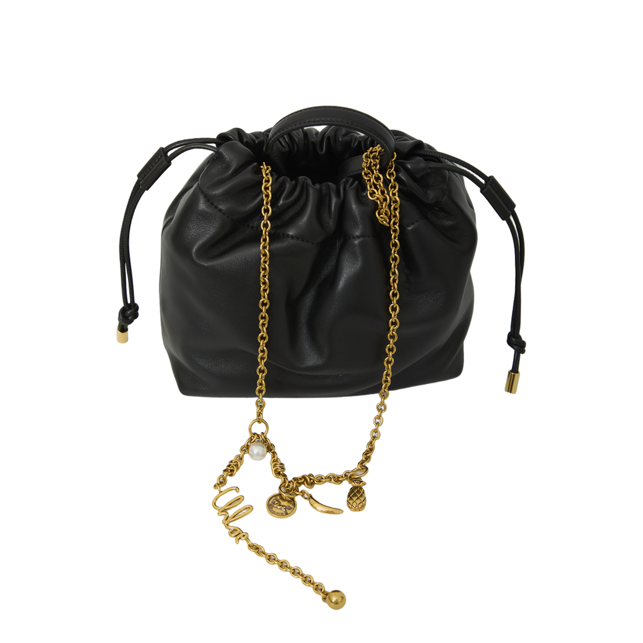 Icons Small Soft Leather Shoulder Bag - Noir - Image 4