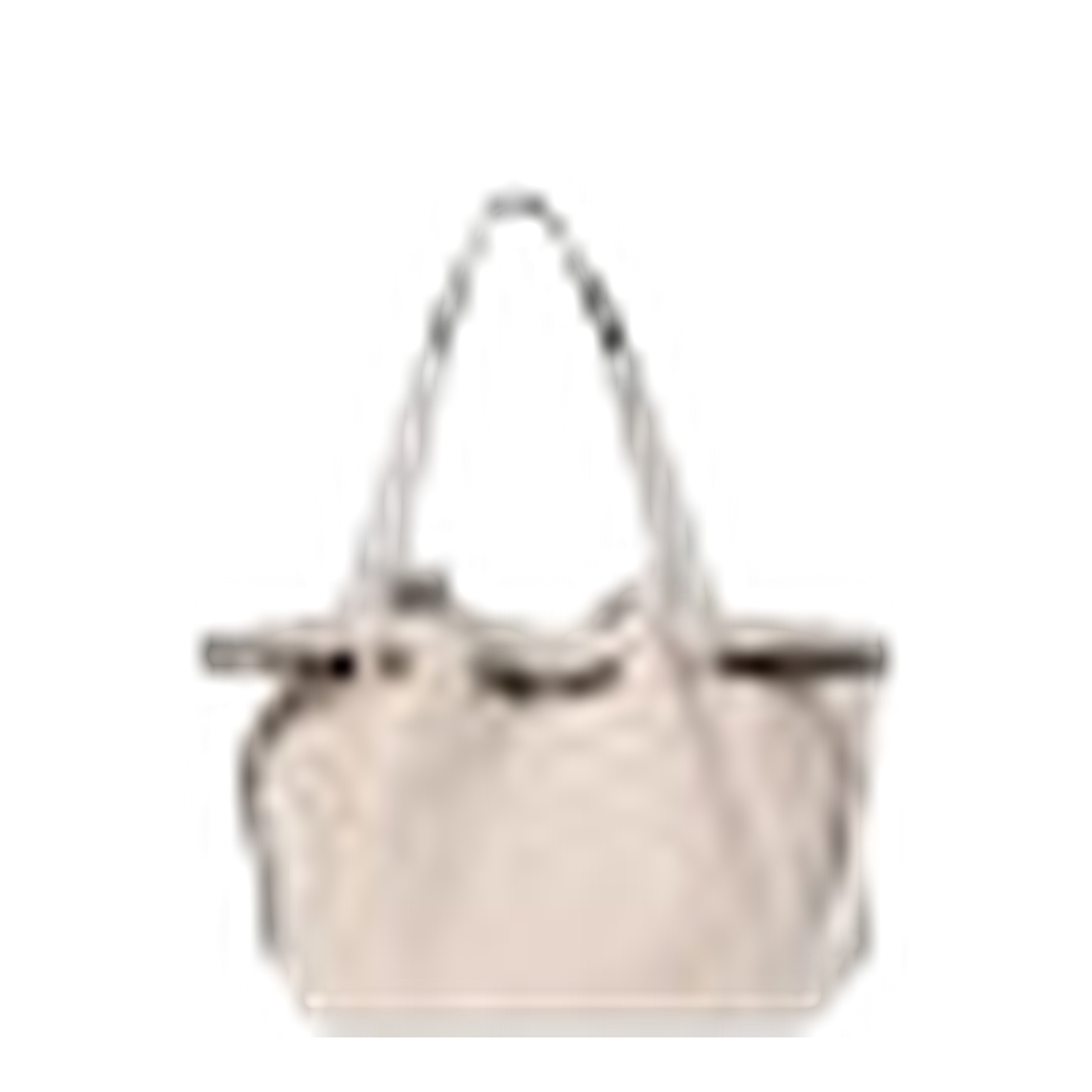 Romy Canvas Tote - Dusty Almond/ Bianco White - Image 1