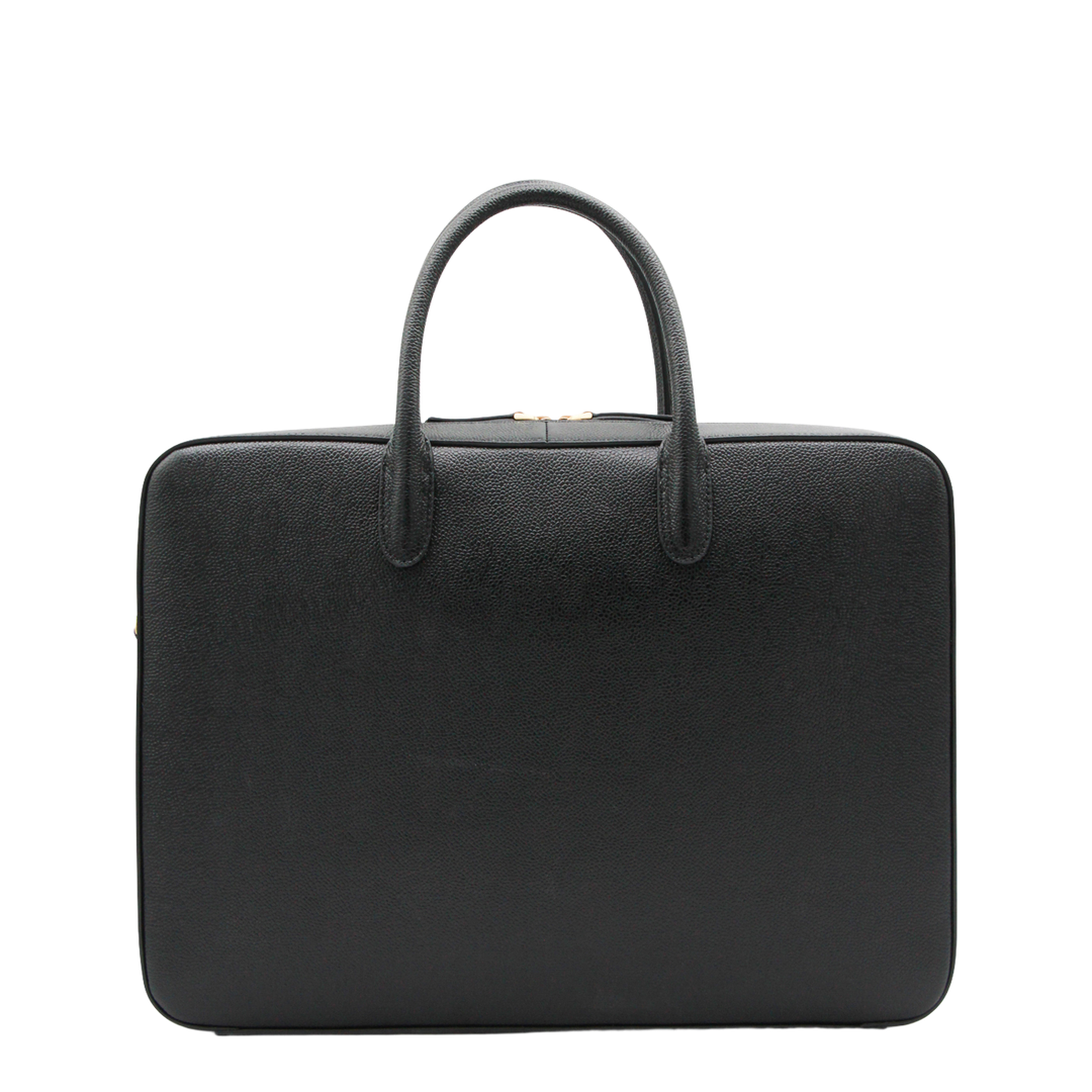 Black Double Brass Zipper Bag - Image 5