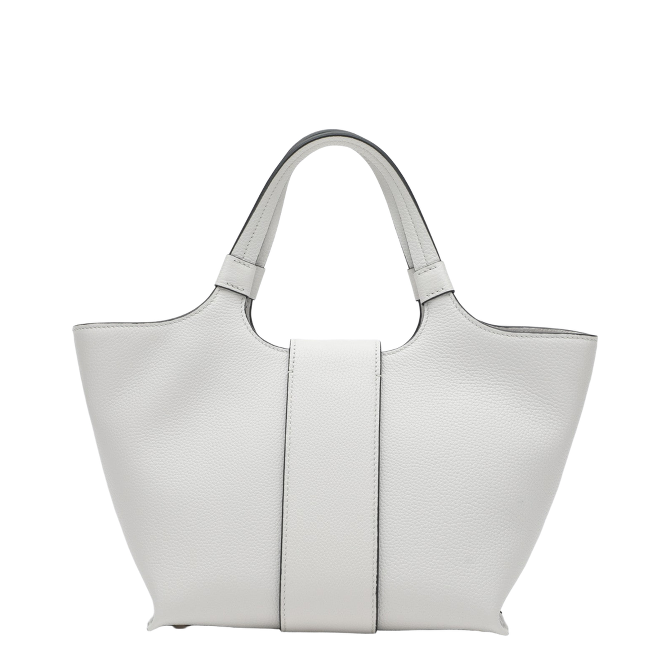 Belle Vivier Mini Shopping Bag In Ice White Calfskin - Ice White - Image 2