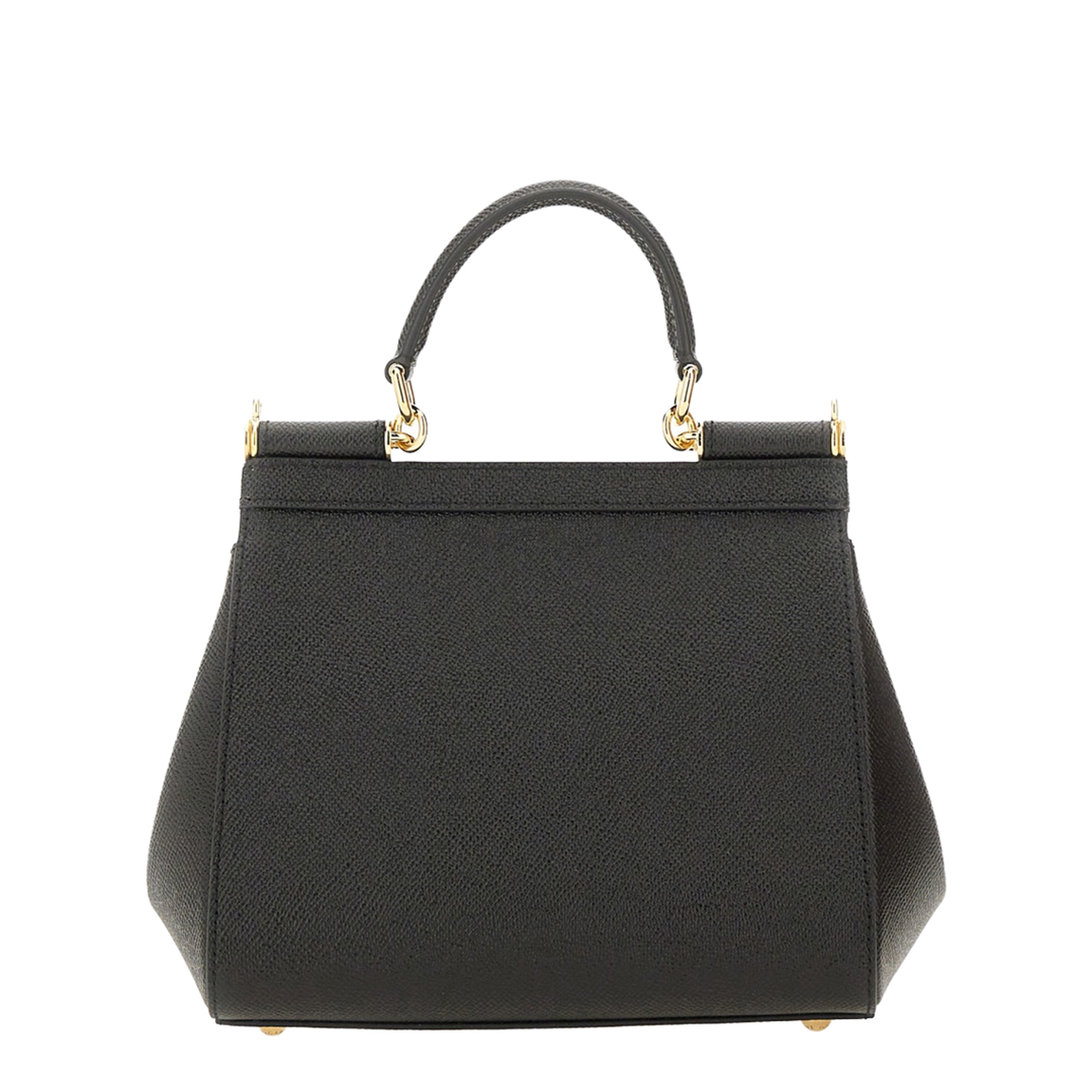 Medium Sicily Handbag in Black - Image 8