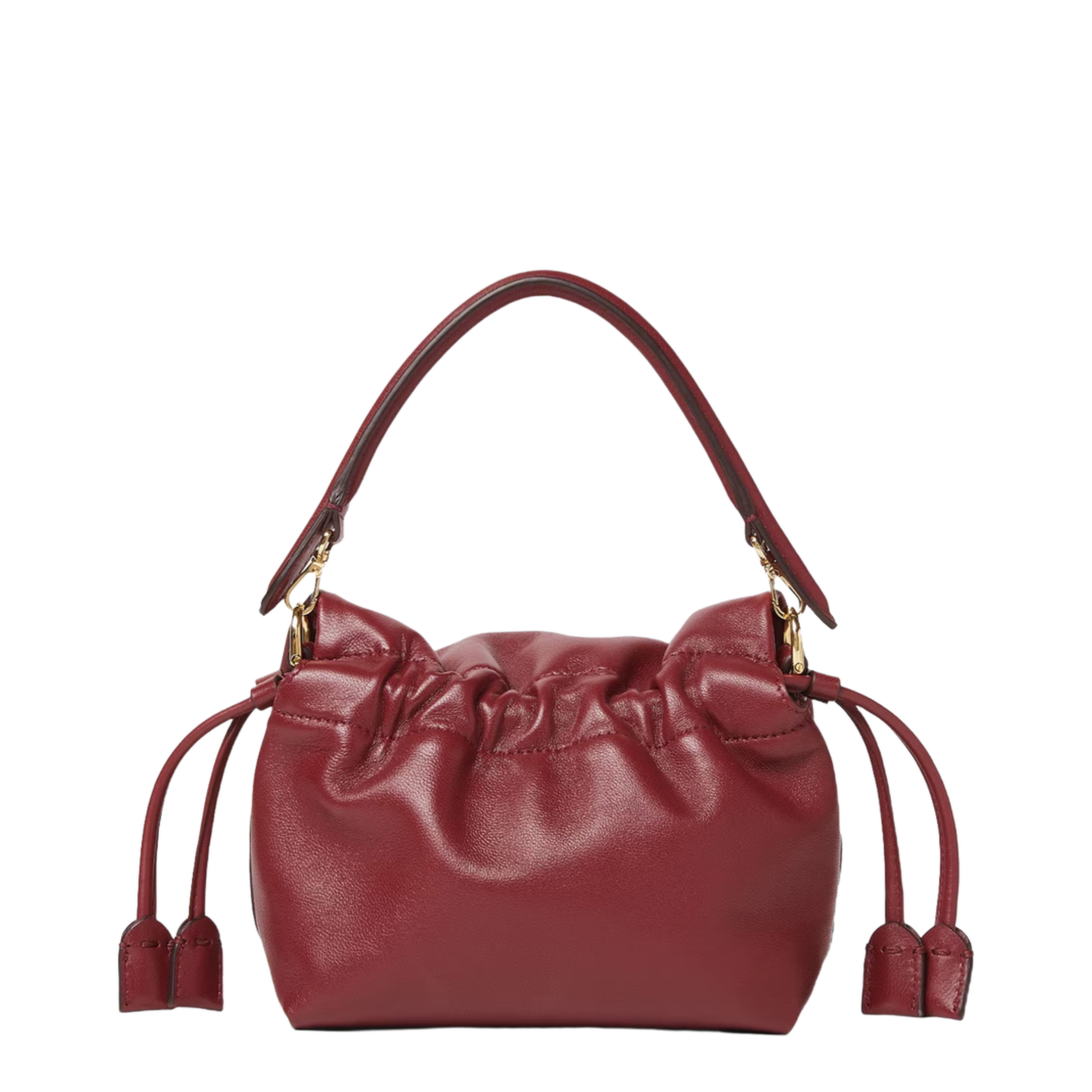 Women's Handbag Leather Red - Image 4