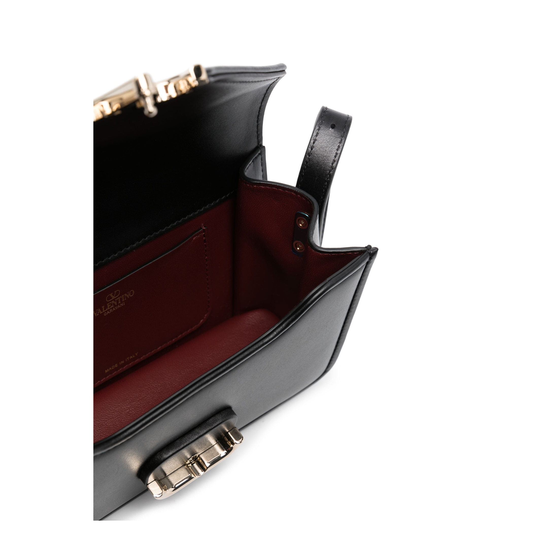 Small Letter Bag In Calfskin - Black - Image 4