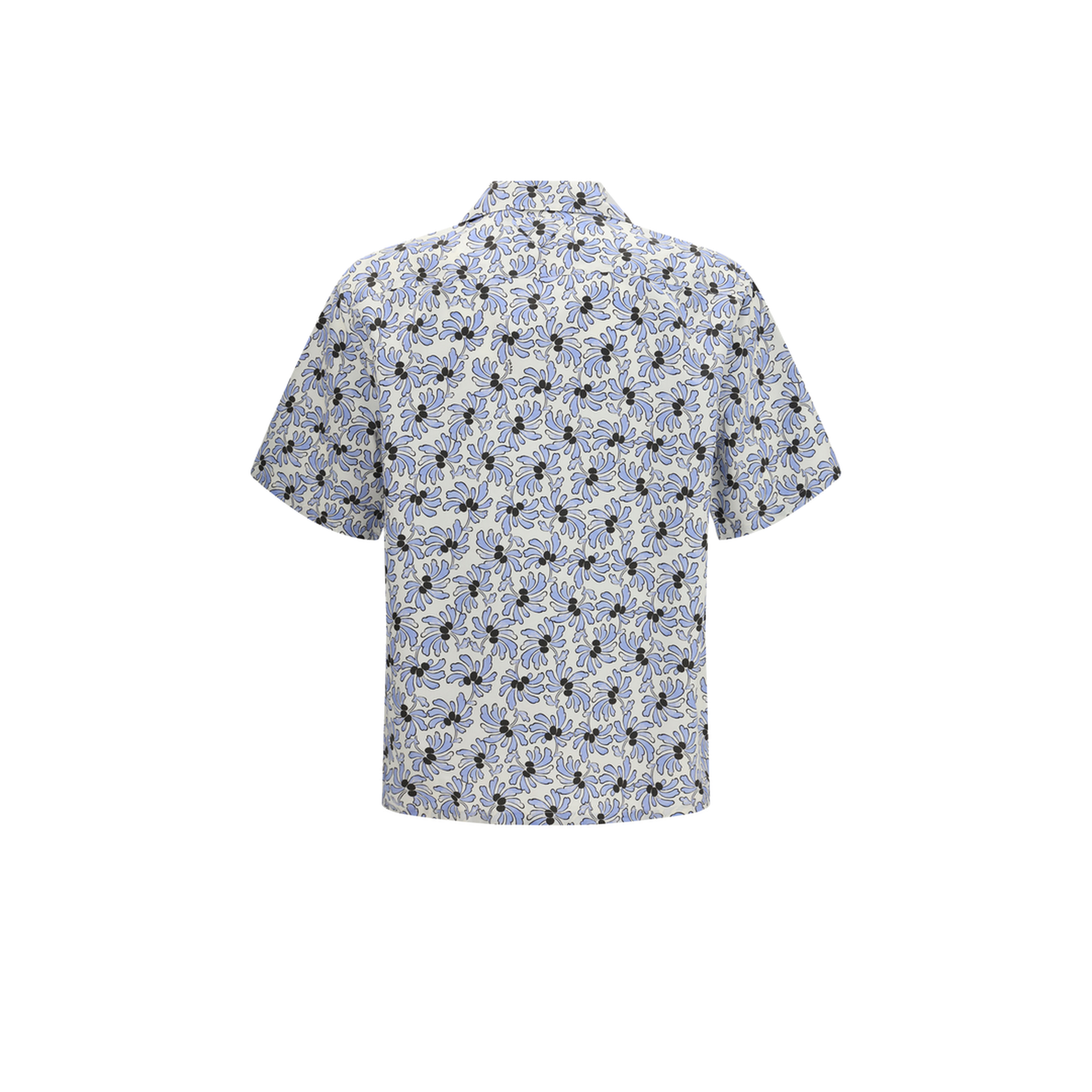 Cotton Shirt with Floral Print - Image 2