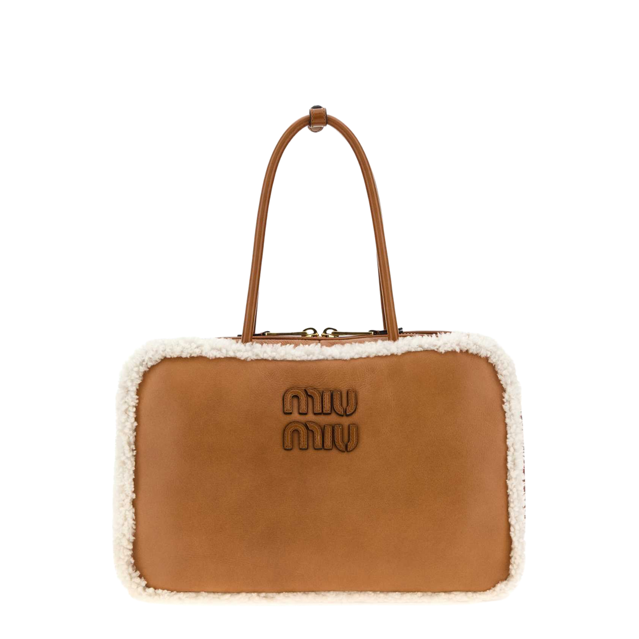 Camel Leather Beau Handbag - Image 3