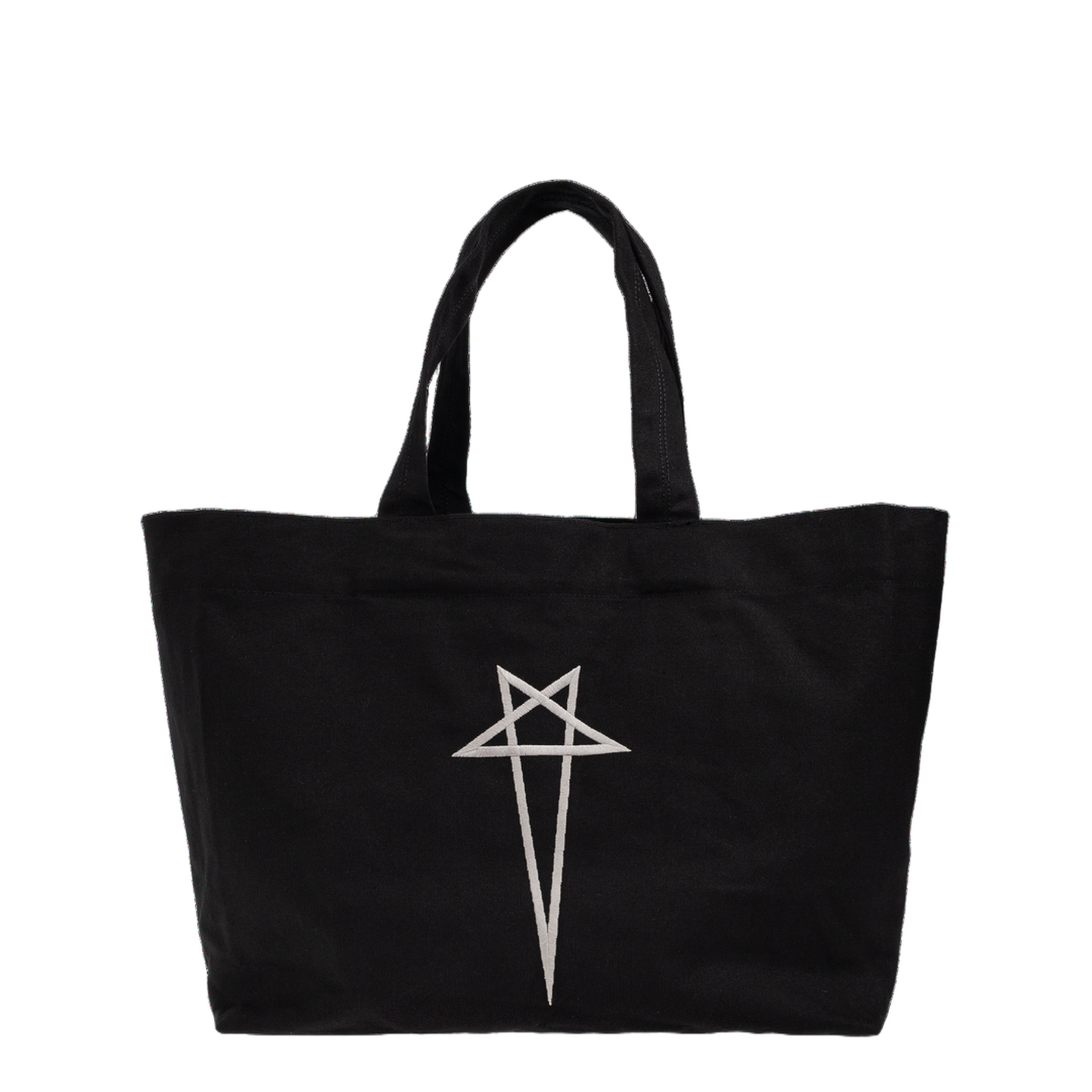 Beach Bag Canvas Tote - Black/Pearl - Image 2