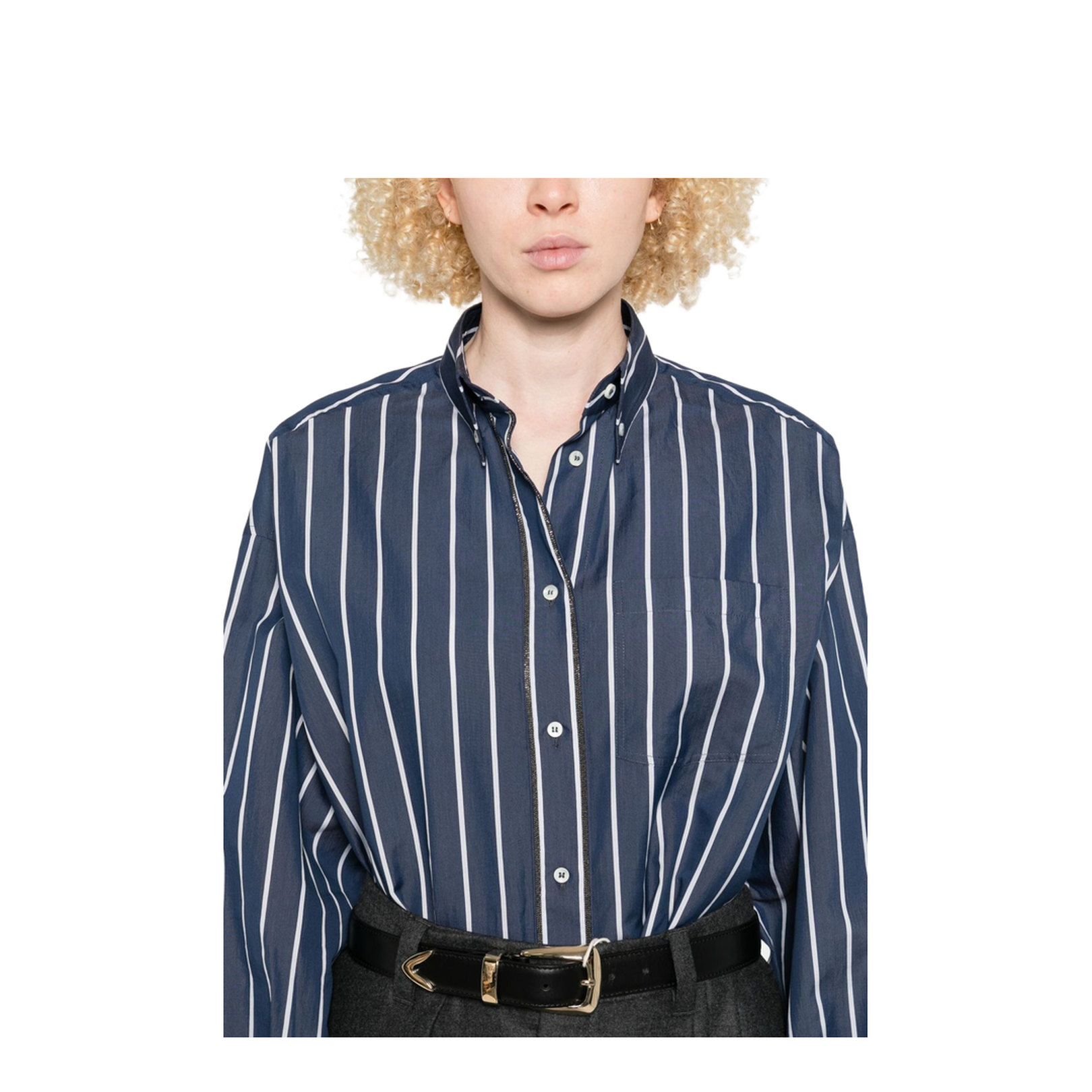 Striped Cotton Shirt - Image 3