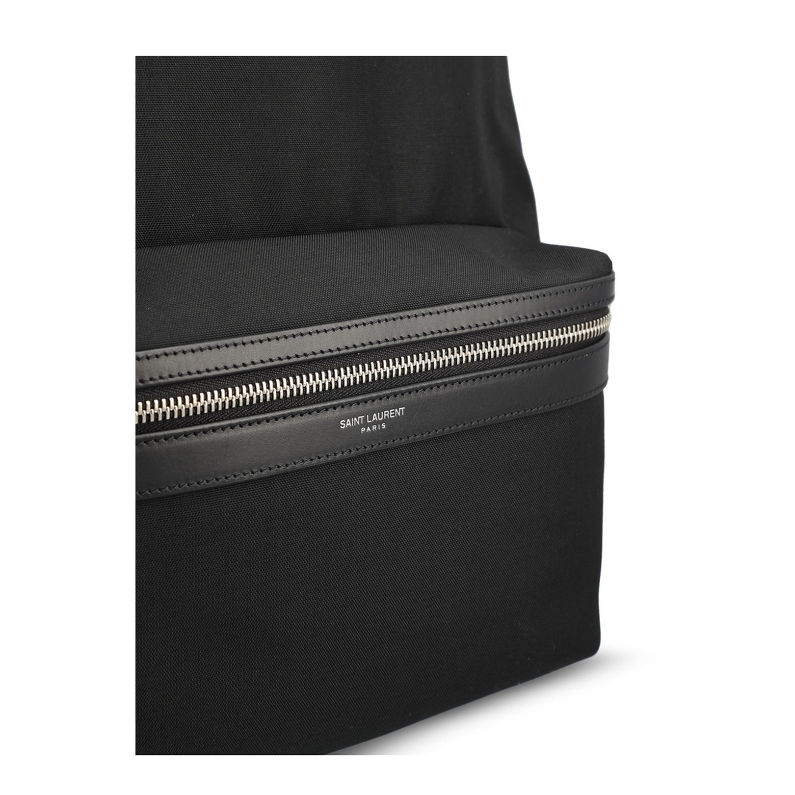 City Men's Backpack Canvas Black - Image 4