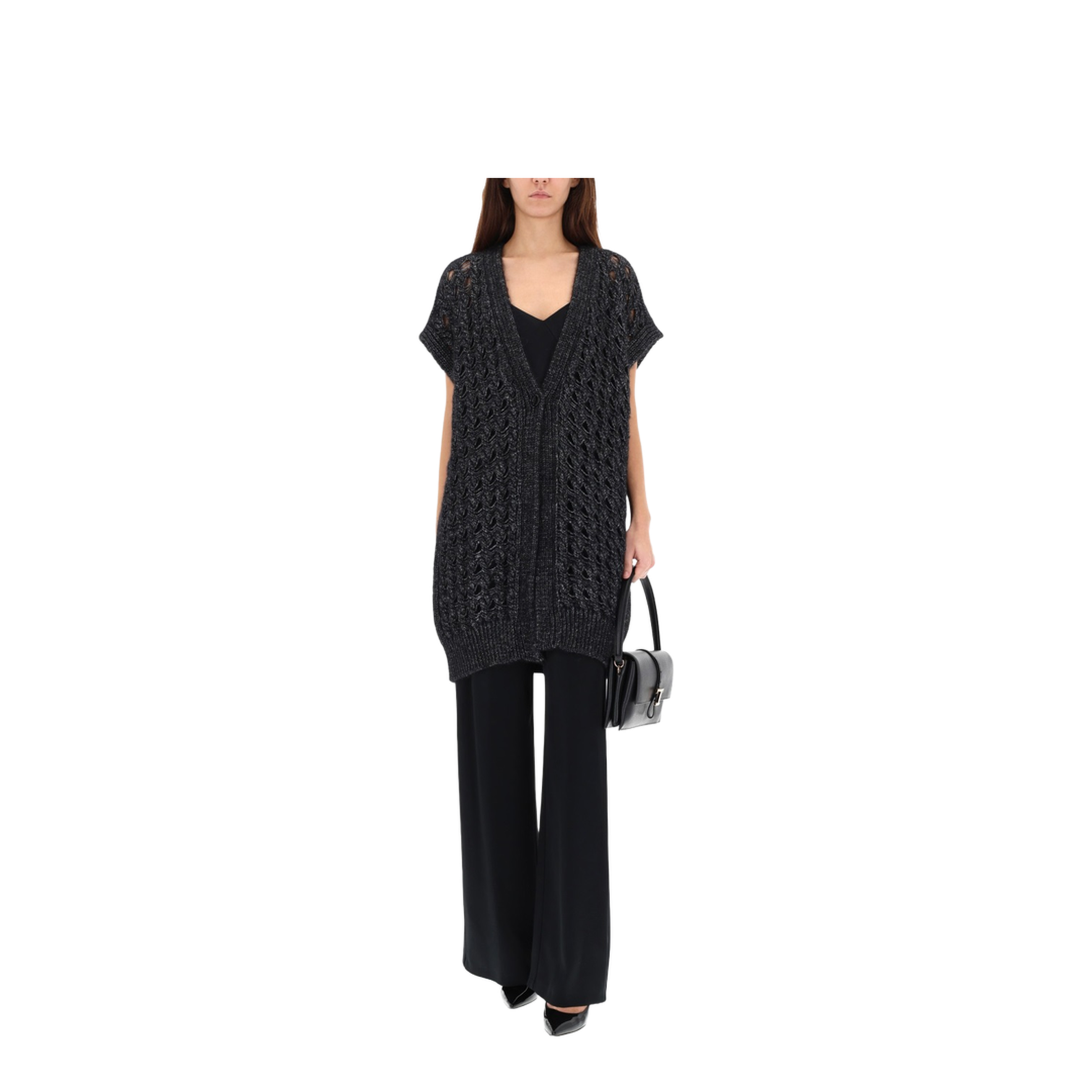 Vest with Perforated Workmanship - Image 2