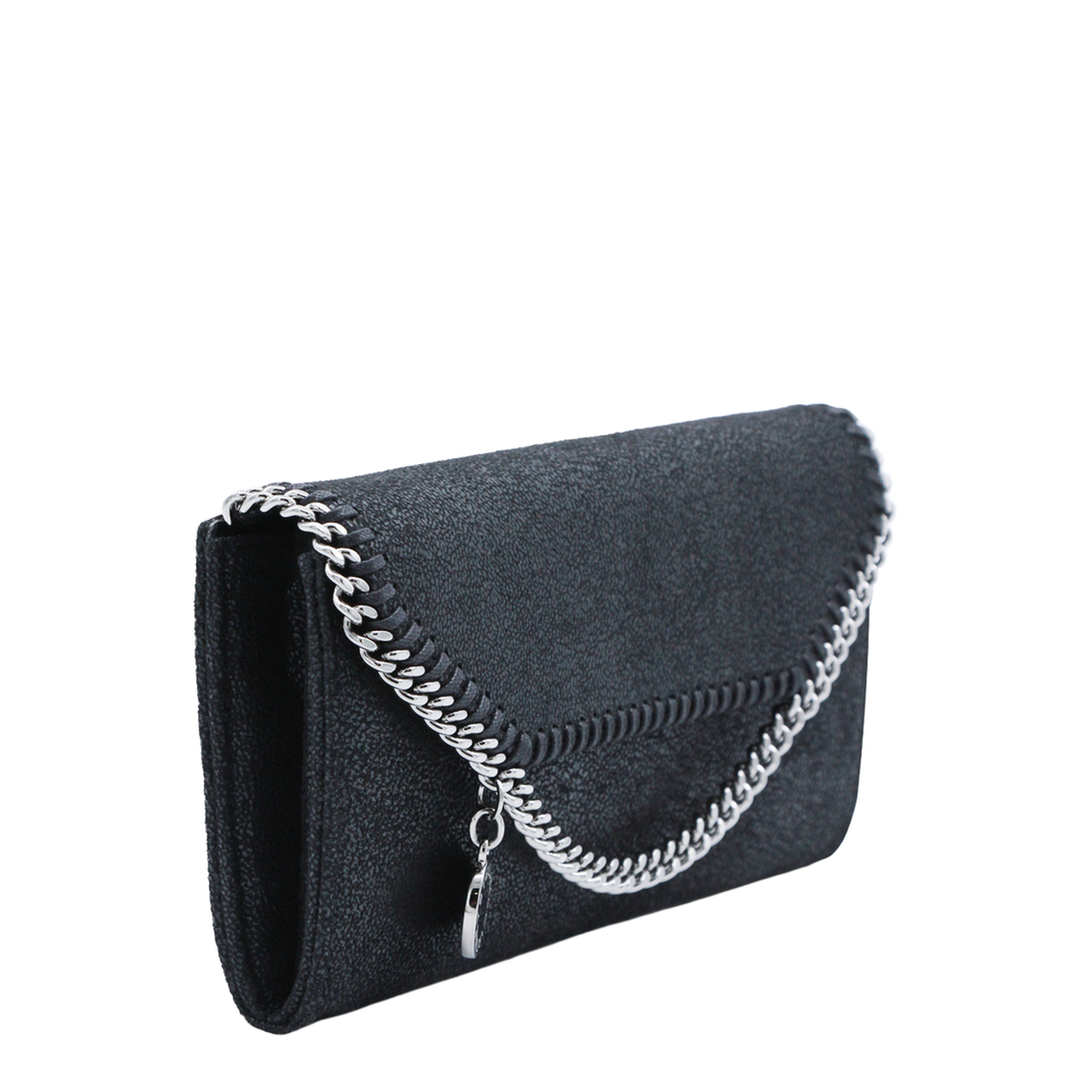 Falabella Matte Shaggy Deer Wallet-On-Chain Crossbody - Black - Image 3