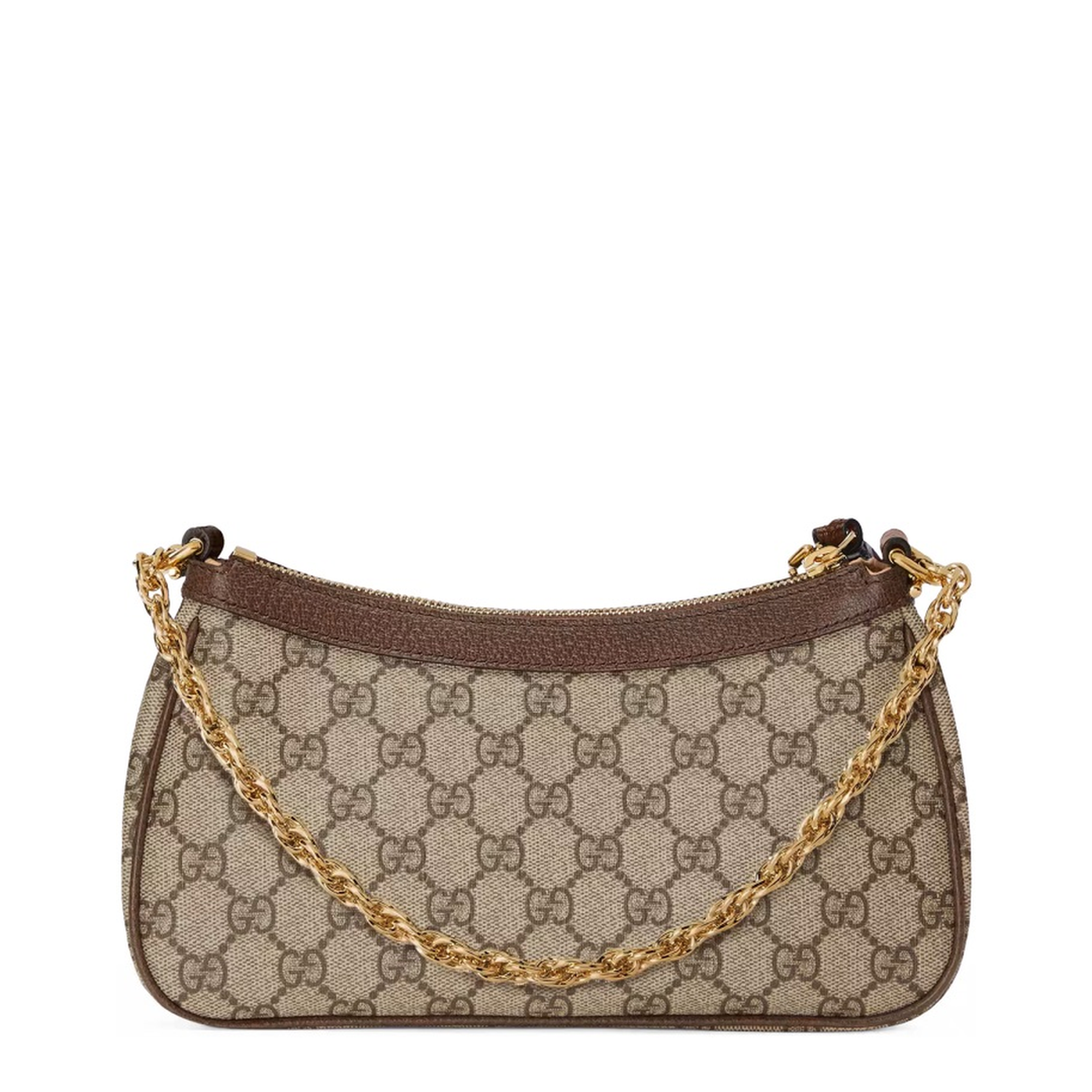 Ophidia Mini Leather Bag - Brown - Image 6