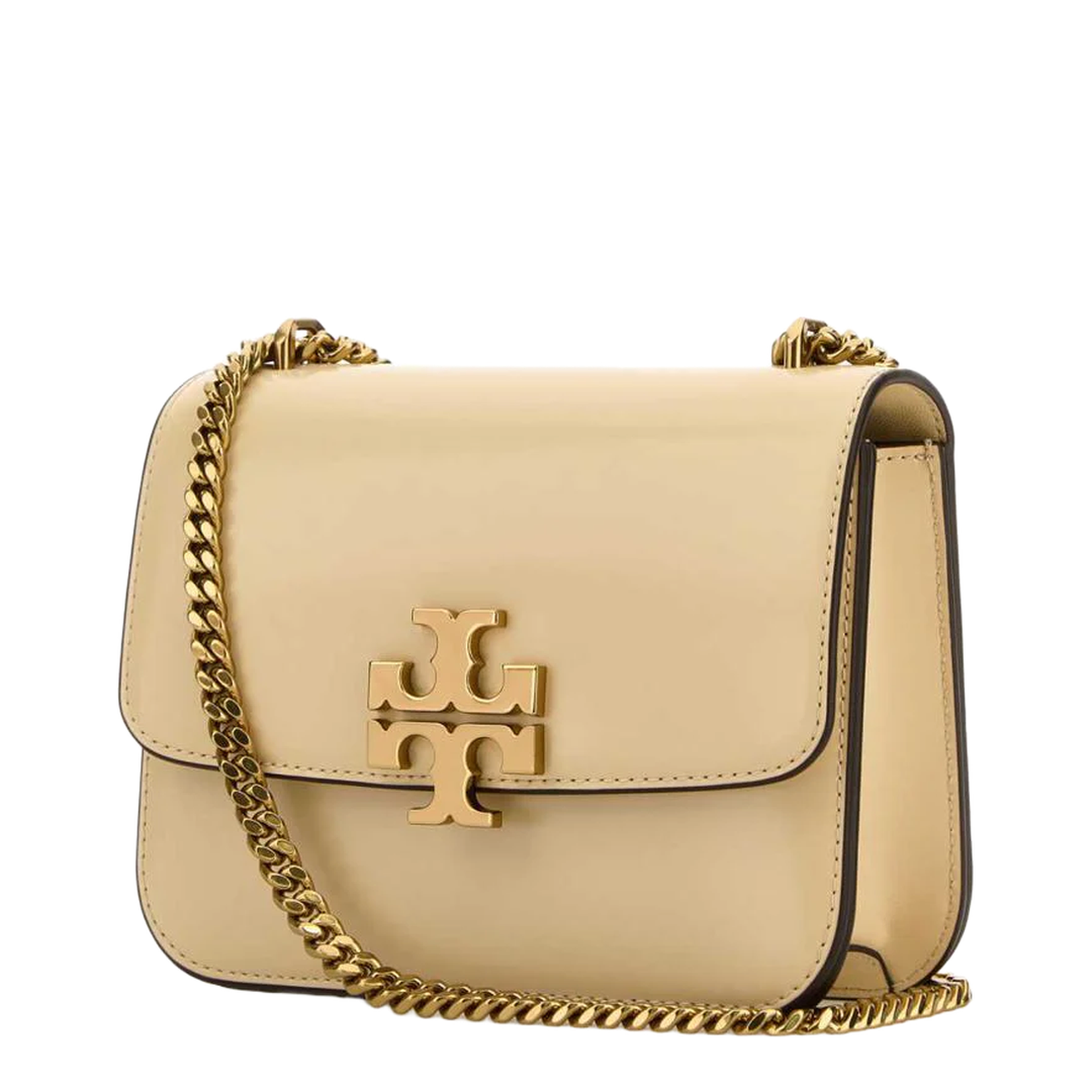 Cream Leather Small Eleanor Shoulder Bag - Image 2