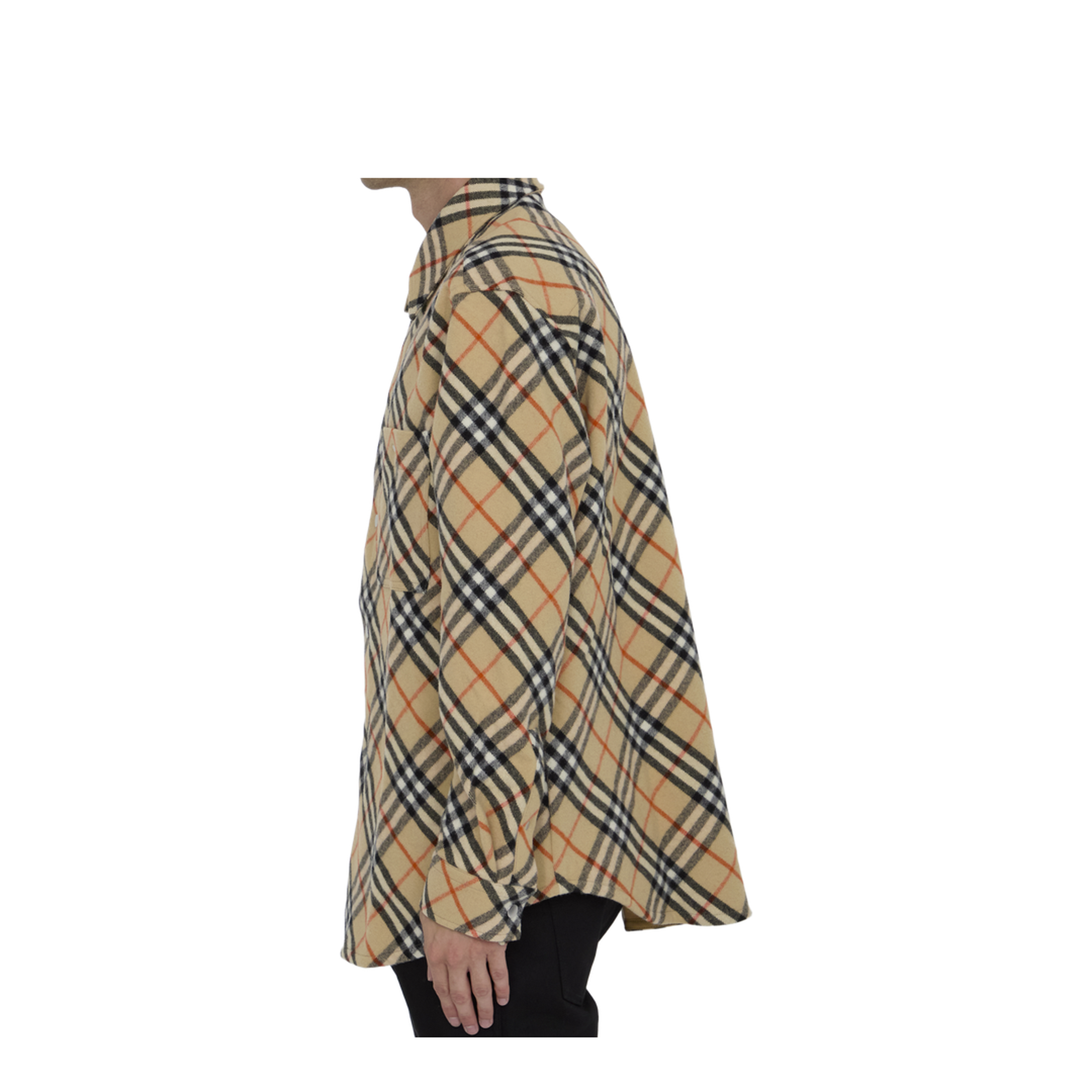 Check Wool Shirt - Image 3