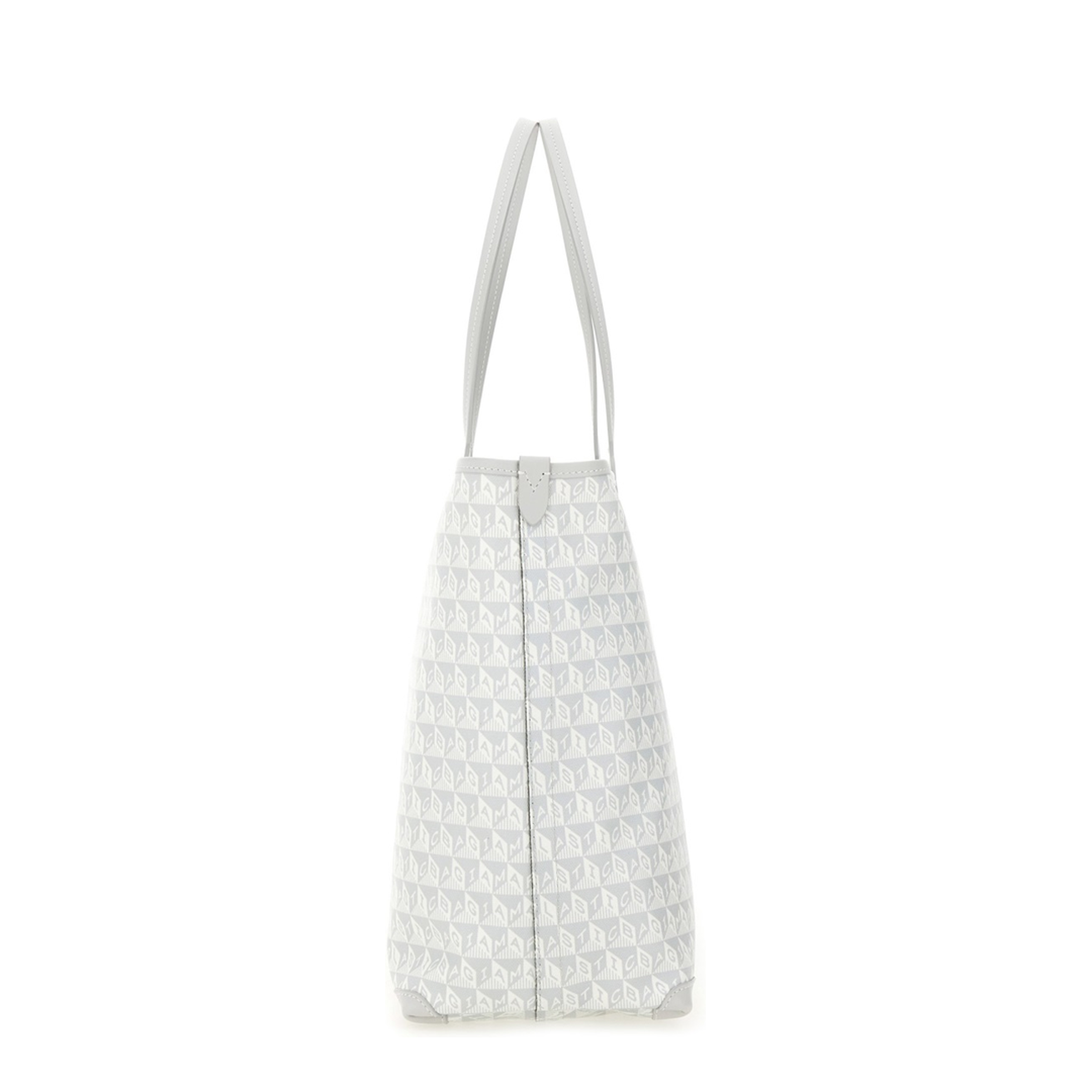 I Am A Plastic Bag Wink Zipped Tote - Frost - Image 3