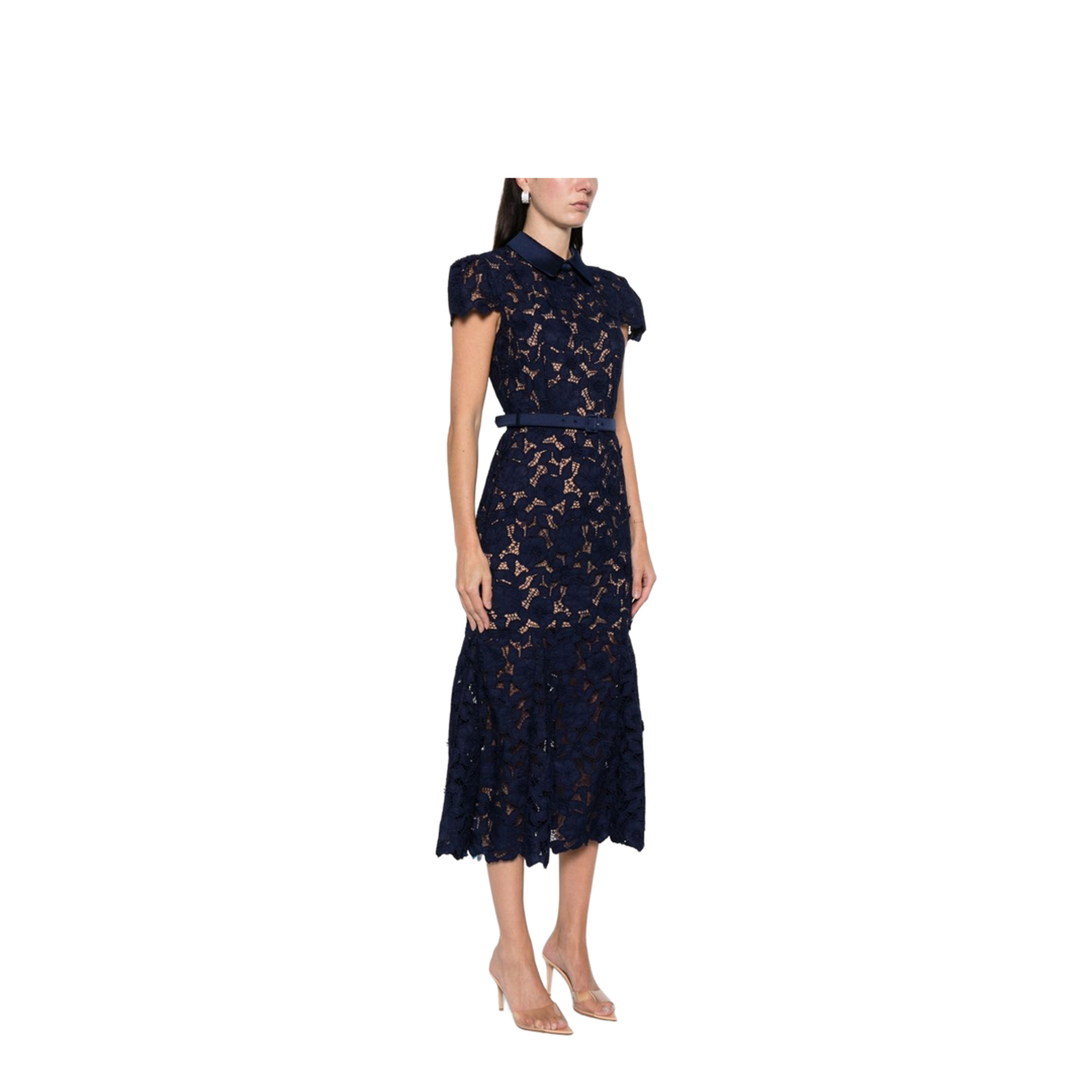 Lace Midi Dress - Image 4