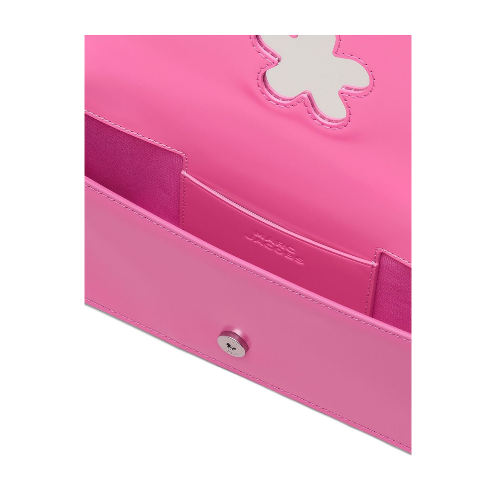 Glam Mirror Spazzolato Shoulder Bag - Bow Pink - Image 4