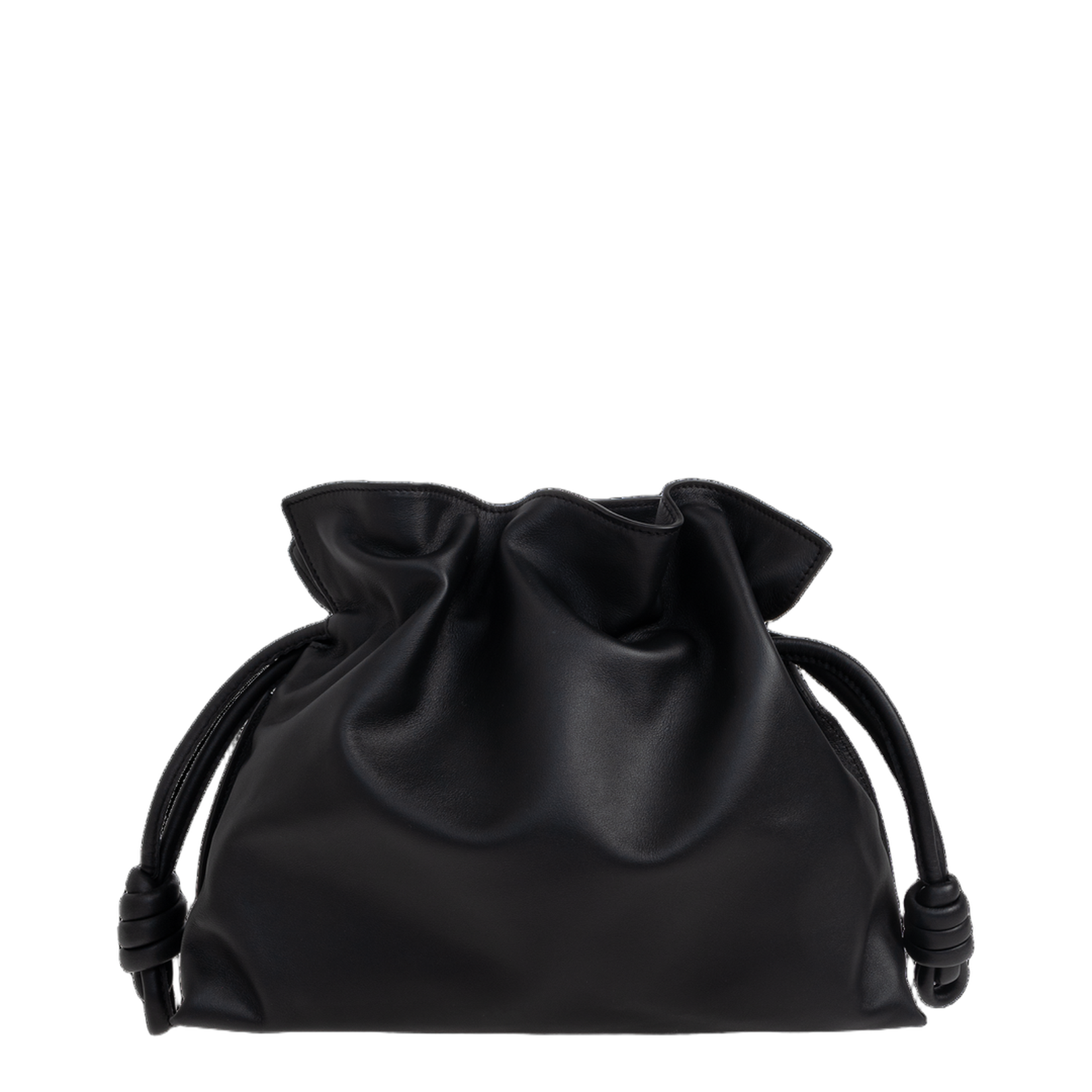 Flamenco Medium Nappa Calfskin Clutch - Black - Image 3
