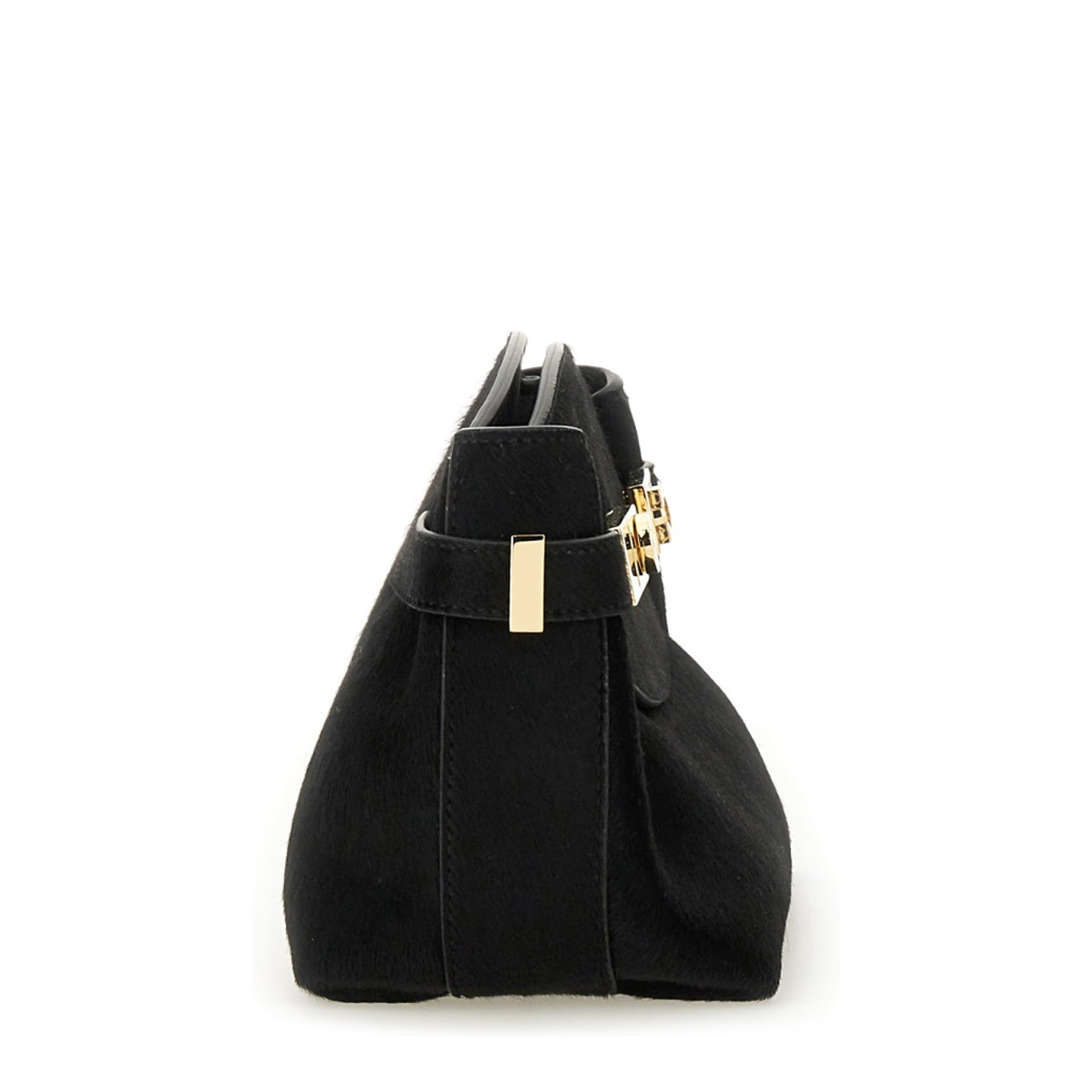 Hug Soft Medium Hair Calf Clutch - Black - Image 4