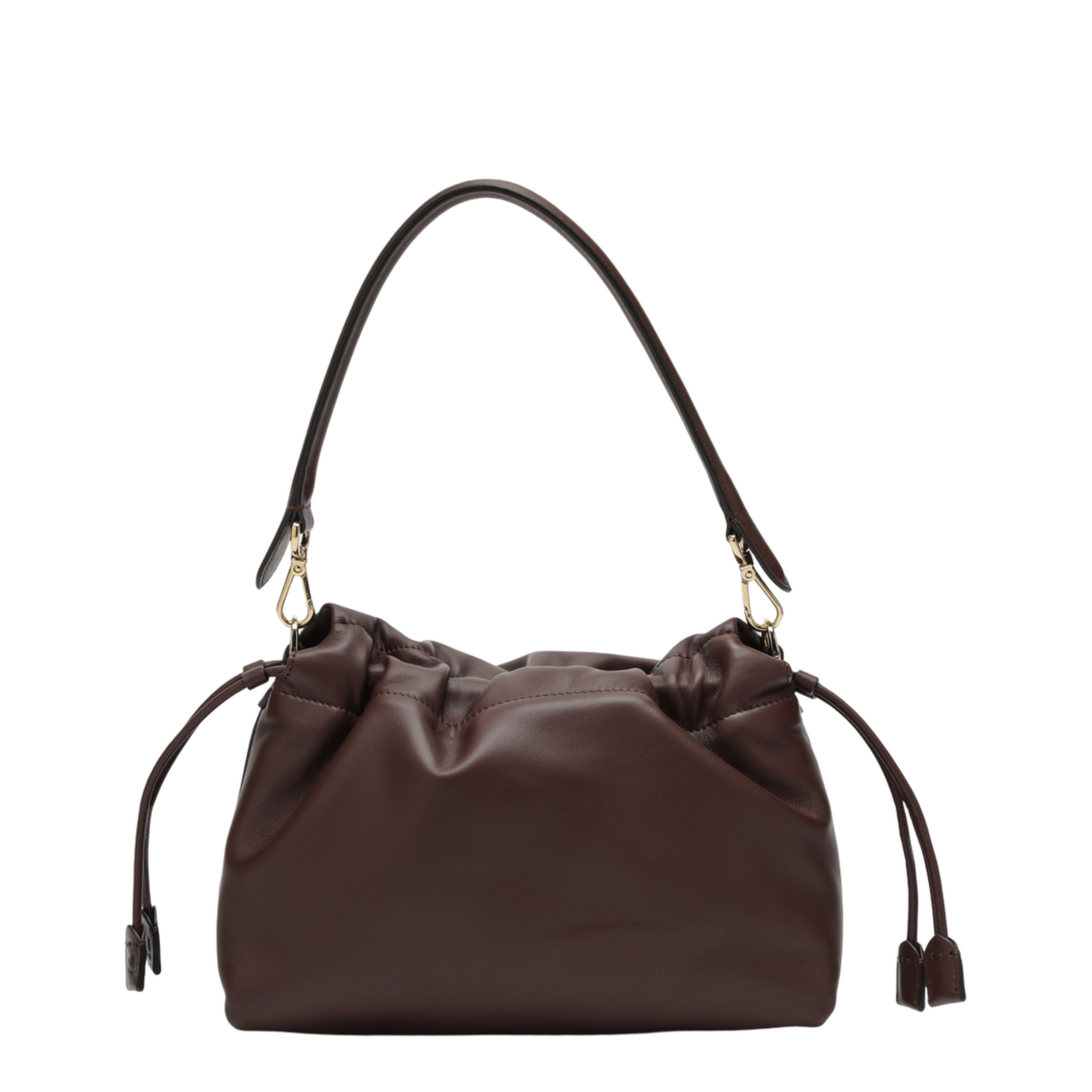 Mamma Baguette Medium Leather Shoulder Bag - Brown - Image 2
