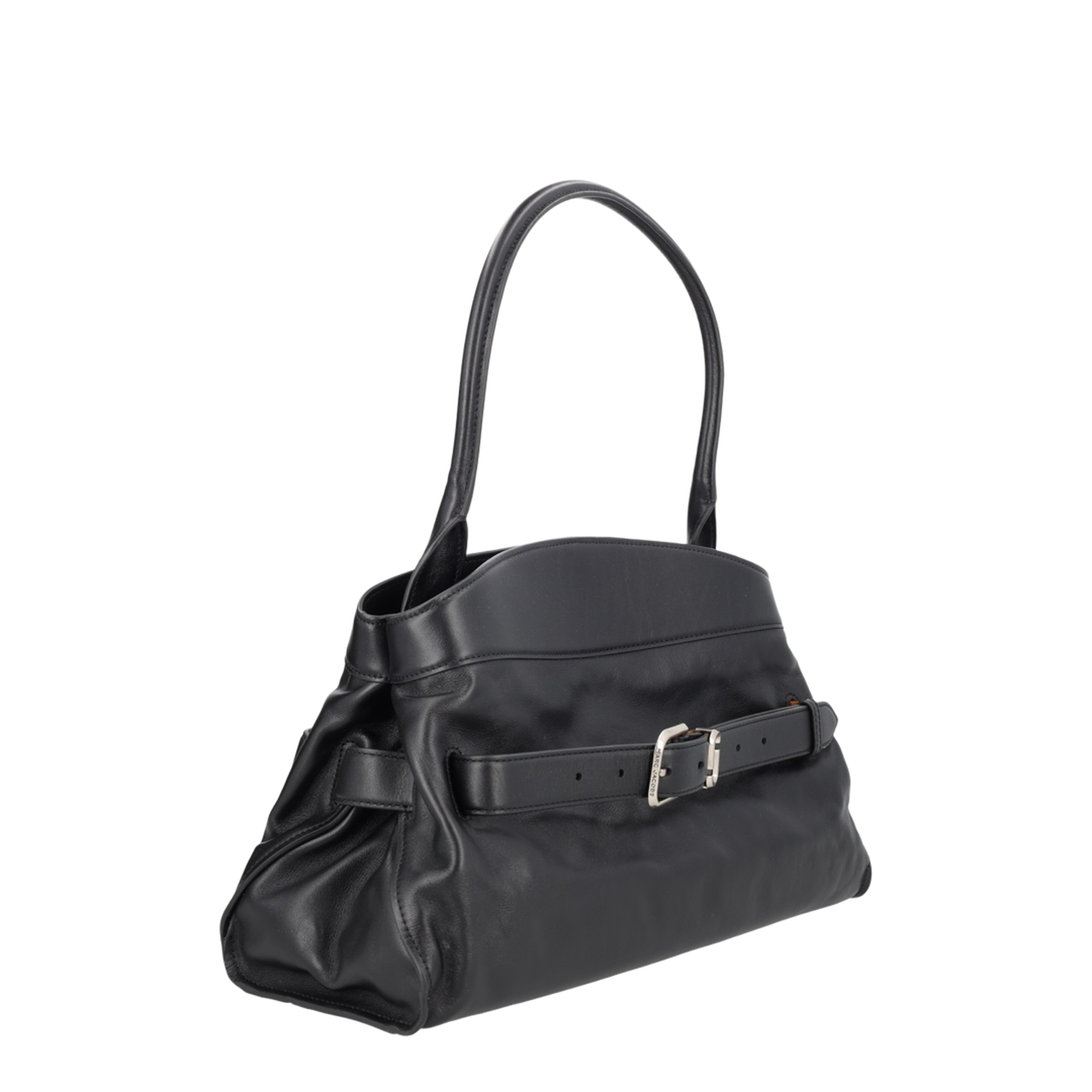 The Dakota Leather Shoulder Bag - Black - Image 3
