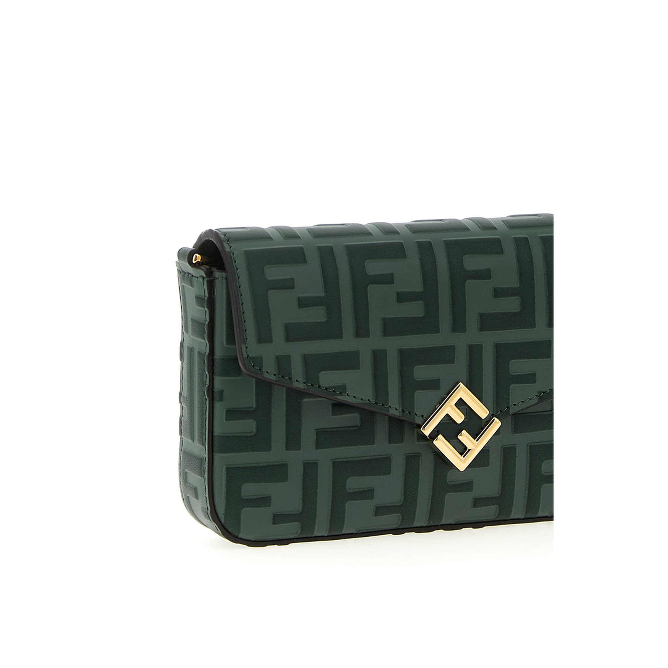 FF Diamonds Calfskin Wallet - Green - Image 2