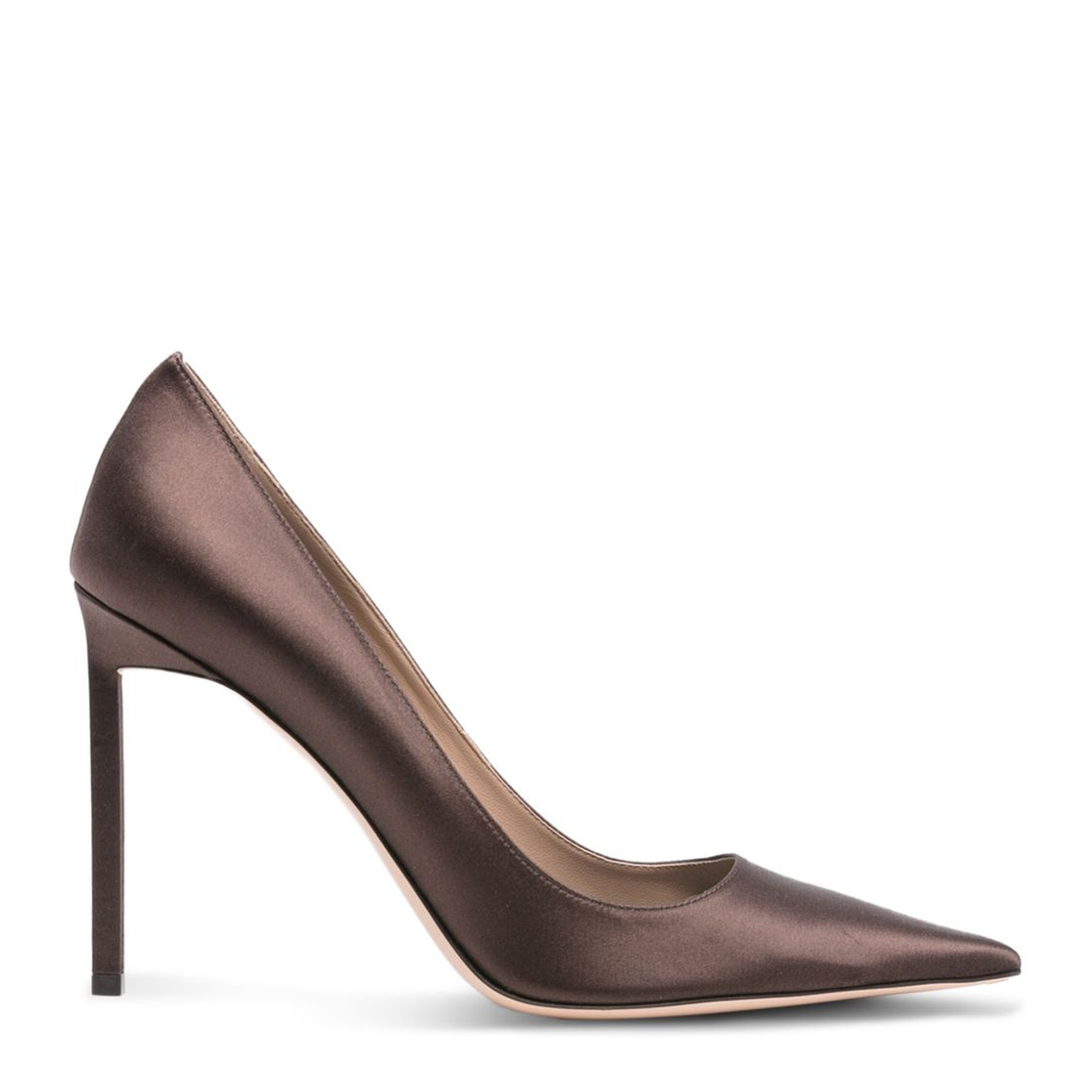 Satin Pumps - Brown - Image 1