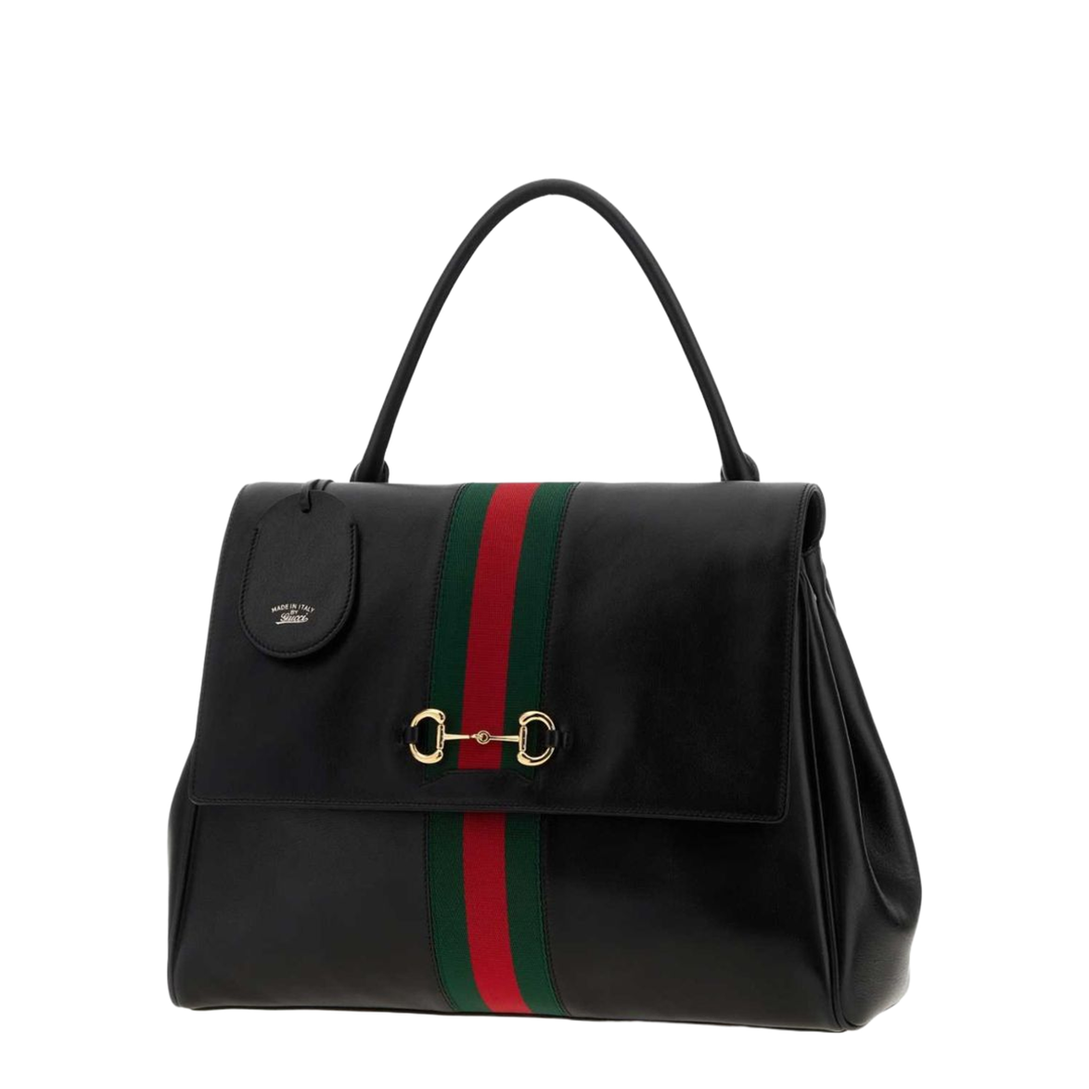 Paparazzo Large Top Handle Bag in Black Leather - Image 3