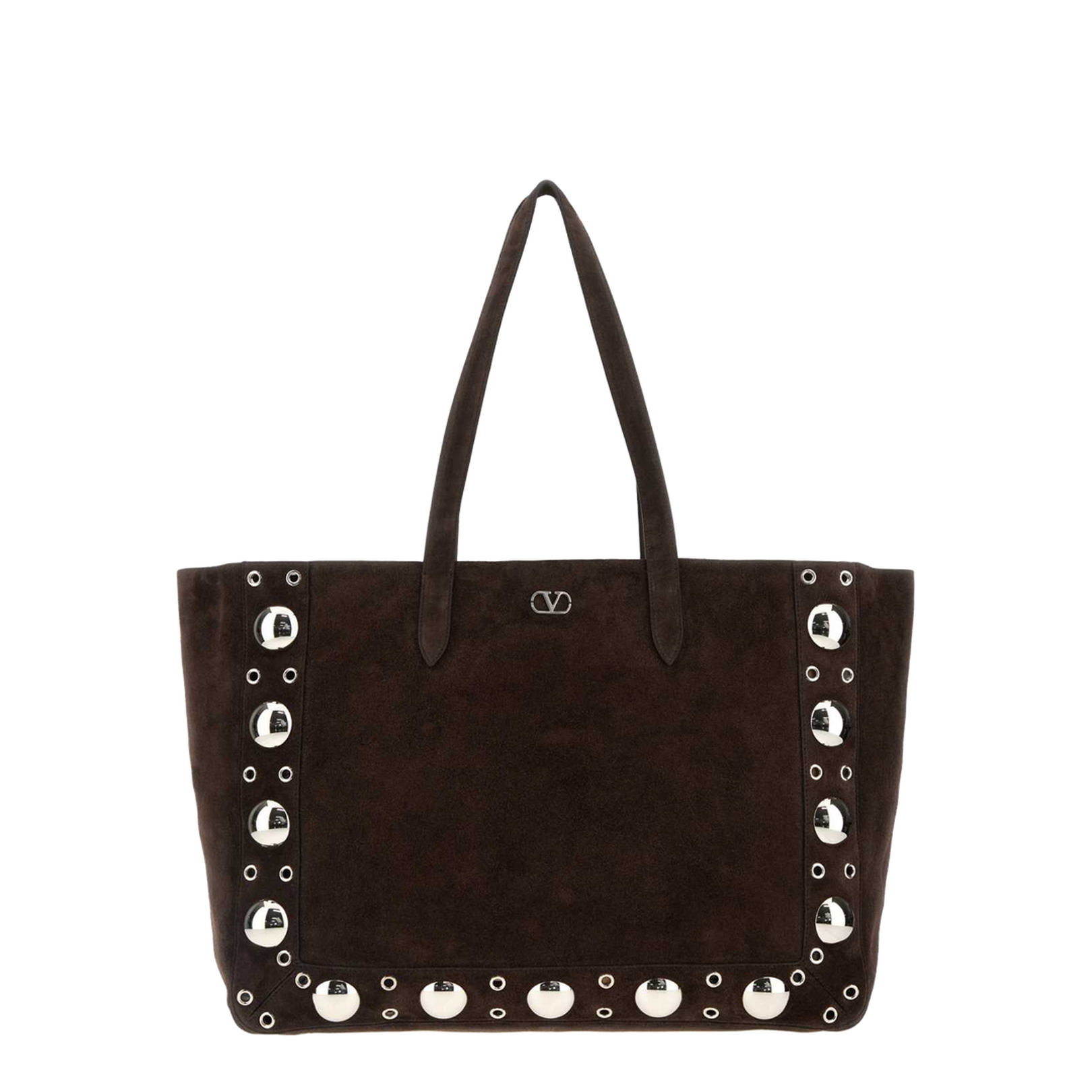 Large Suede Shopping Tote - Image 1