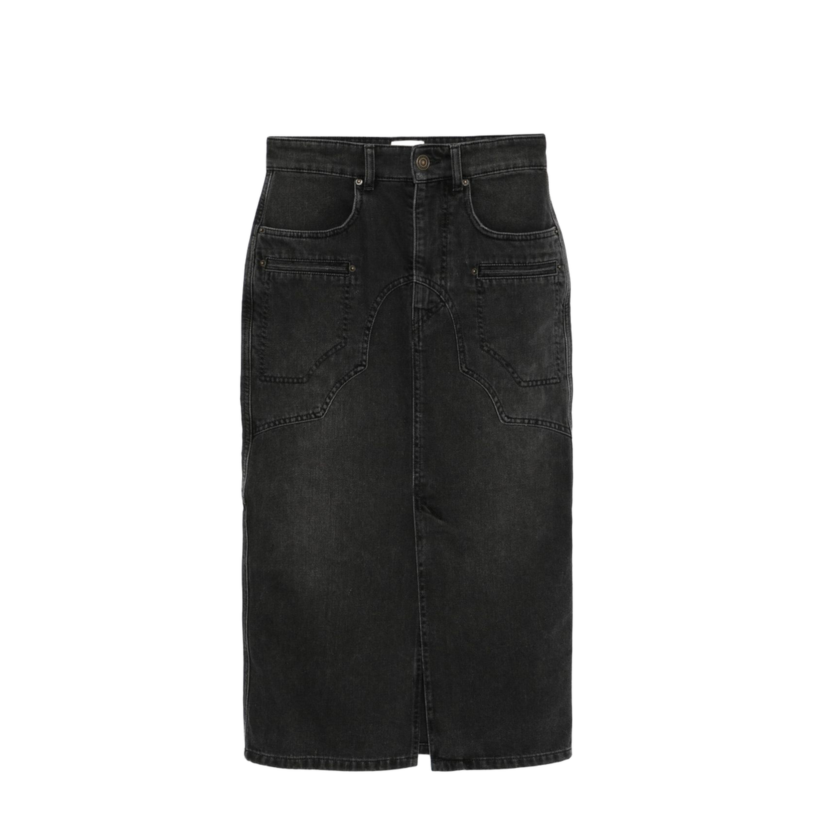 Britt Denim Midi Skirt - Image 1