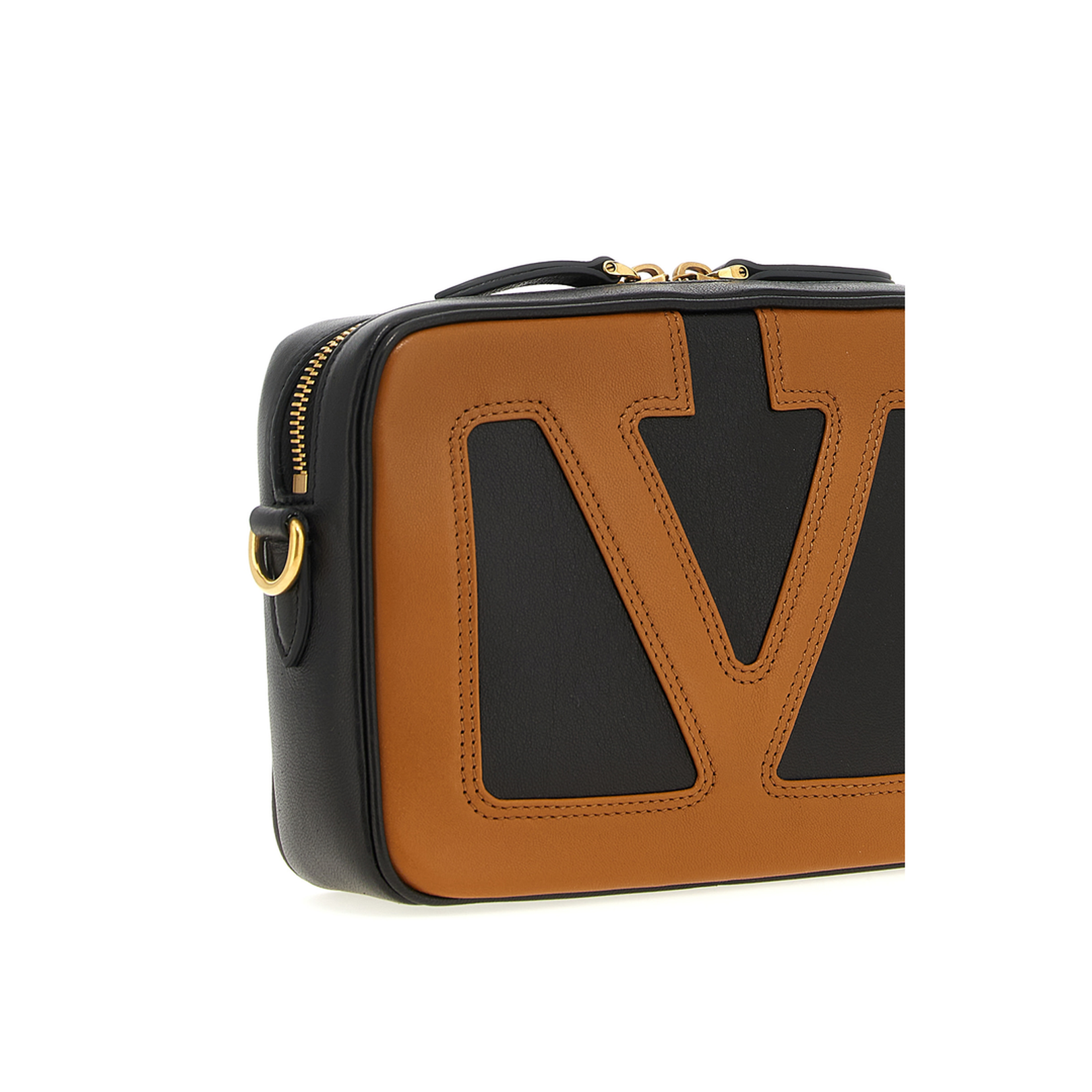 Viva Superstar Medium Nappa Leather Shopping Bag - Black/Spice - Image 4
