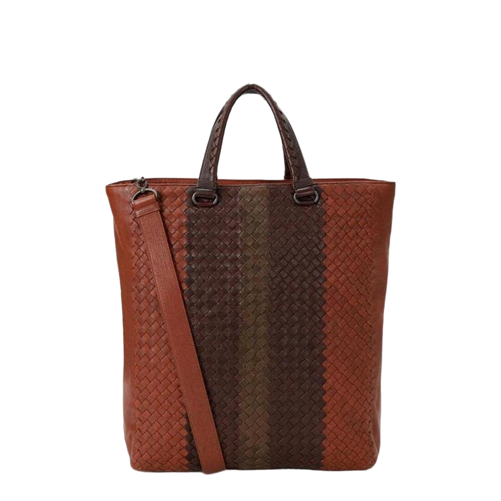 Intrecciato Mini Leather Tote Bags - Brown - Image 1
