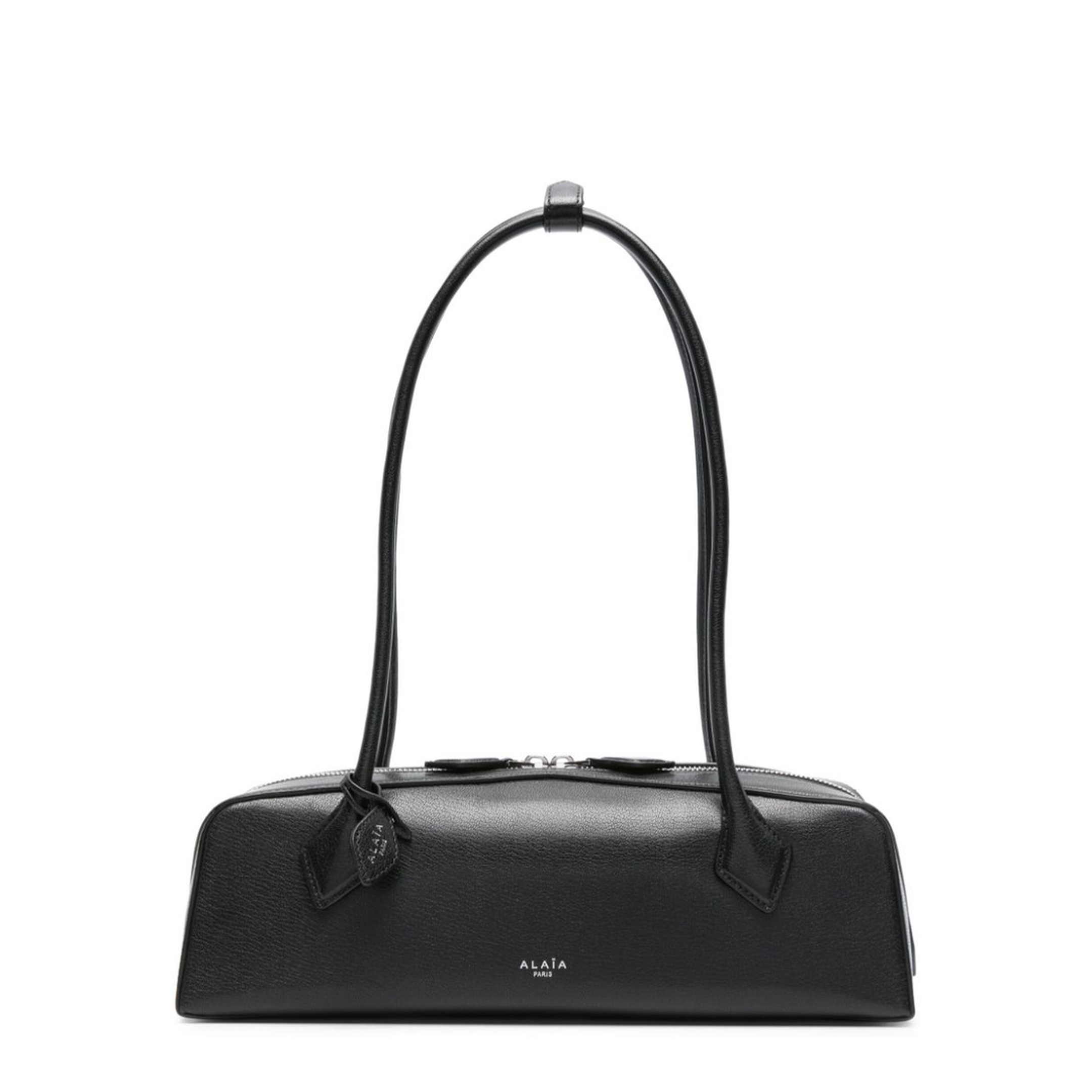 Le Teckel Medium Goatskin Shoulder Bag - Black - Image 1