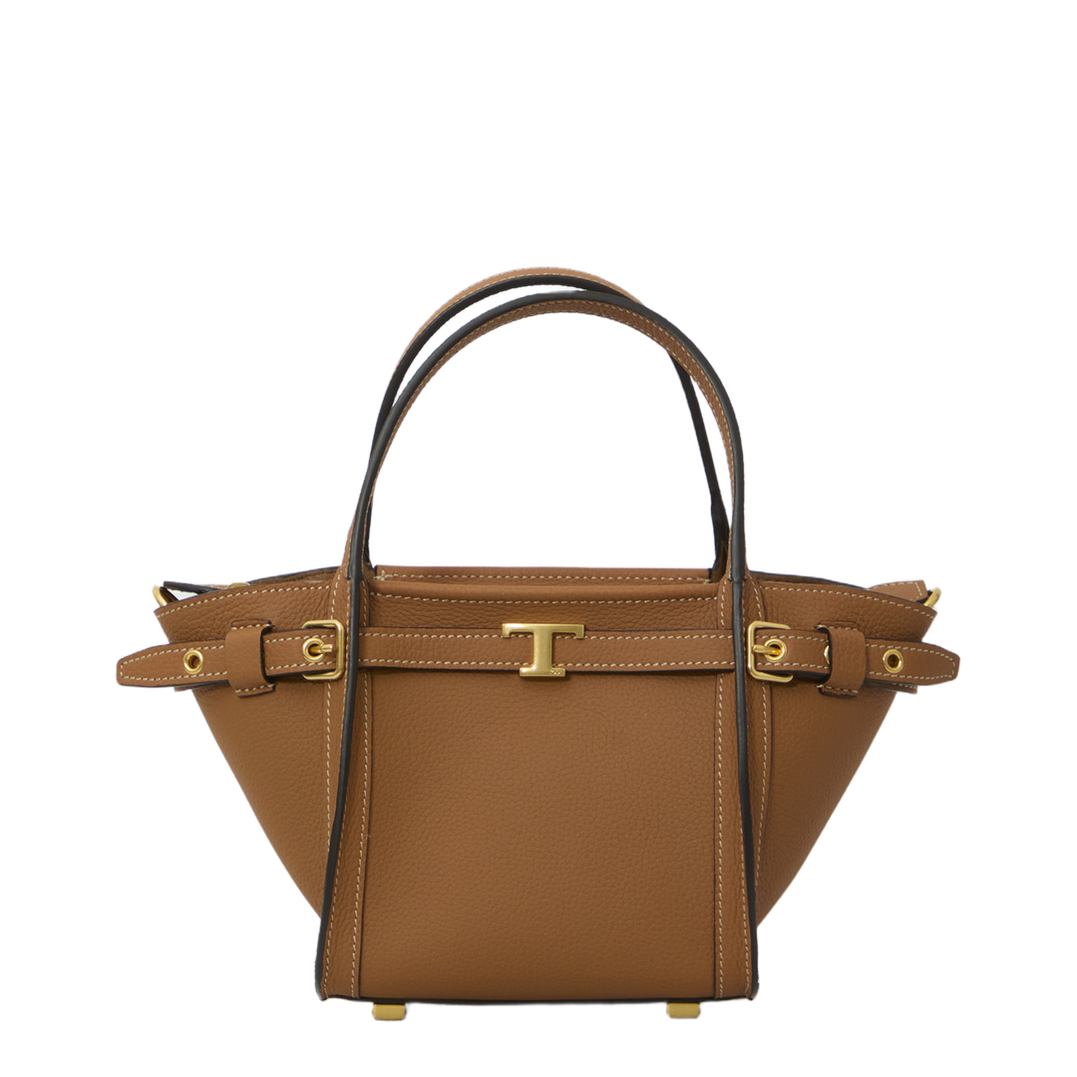 Mini Leather Shopping Bag - Image 1
