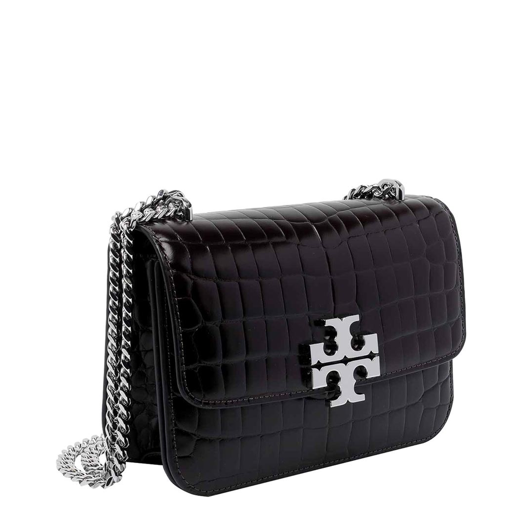 Eleanor Small Croc-Embossed Convertible Shoulder Bag - Albarossa - Image 2