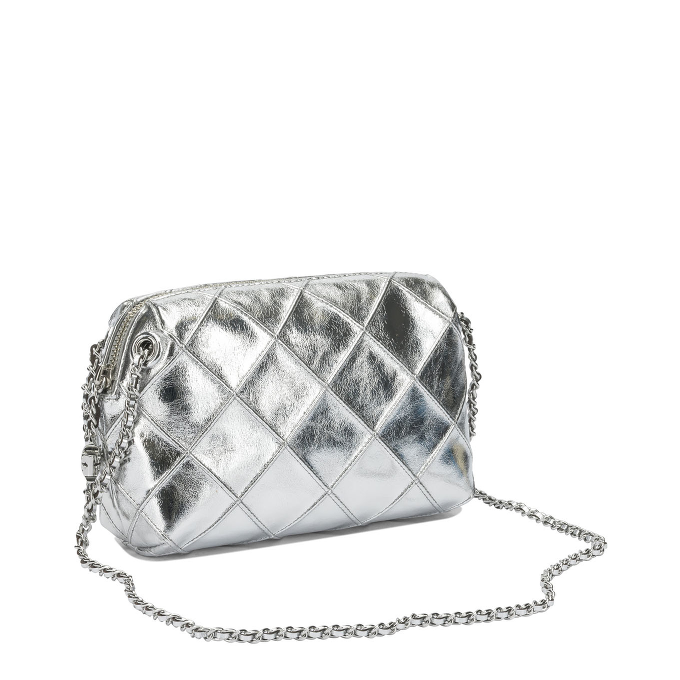 Fleming Metallic Leather Crossbody - Metallic Gold - Image 2
