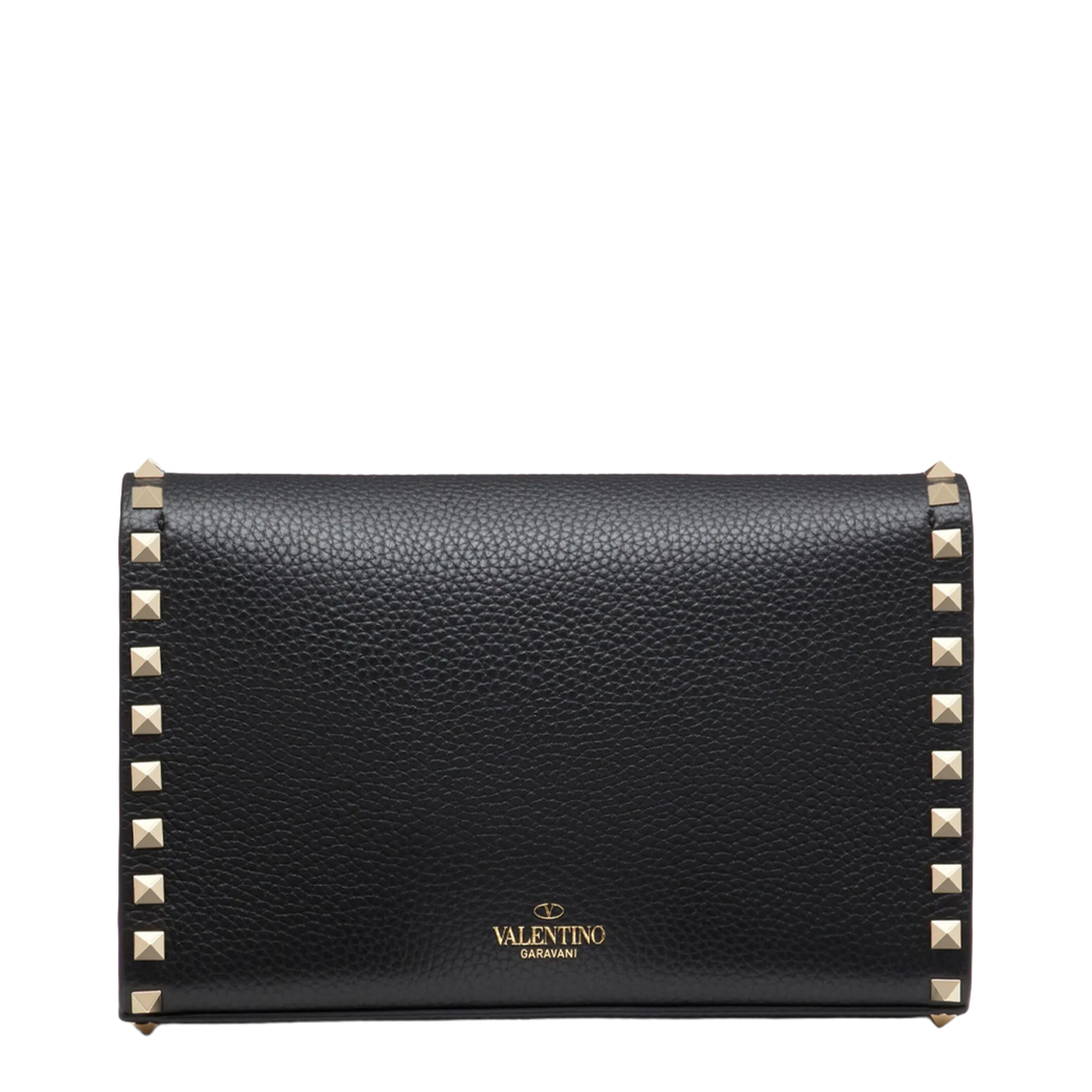 Rockstud Small Garnet Calfskin Crossbody Bag - Image 3
