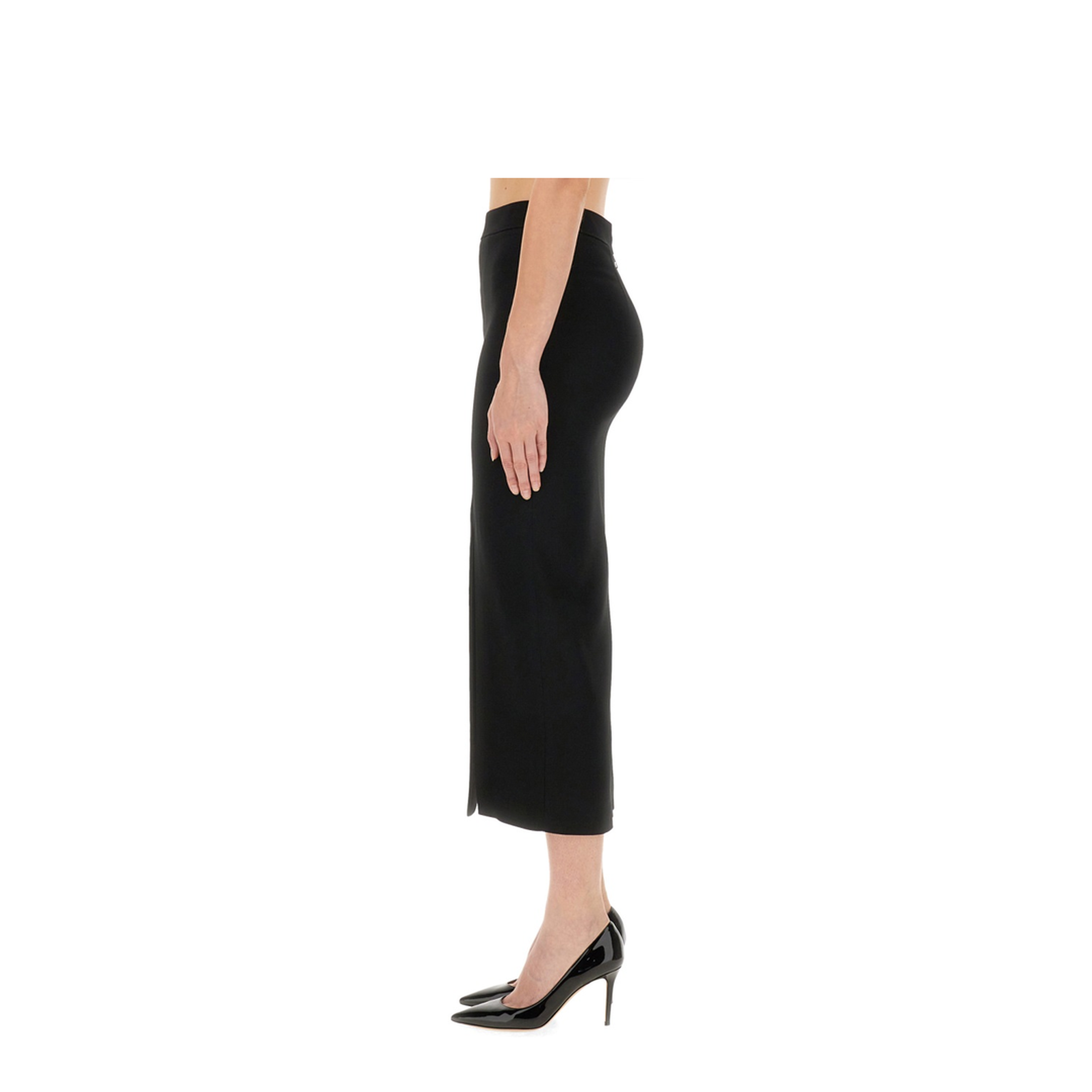 Asymmetric Plain Skirt - Image 4