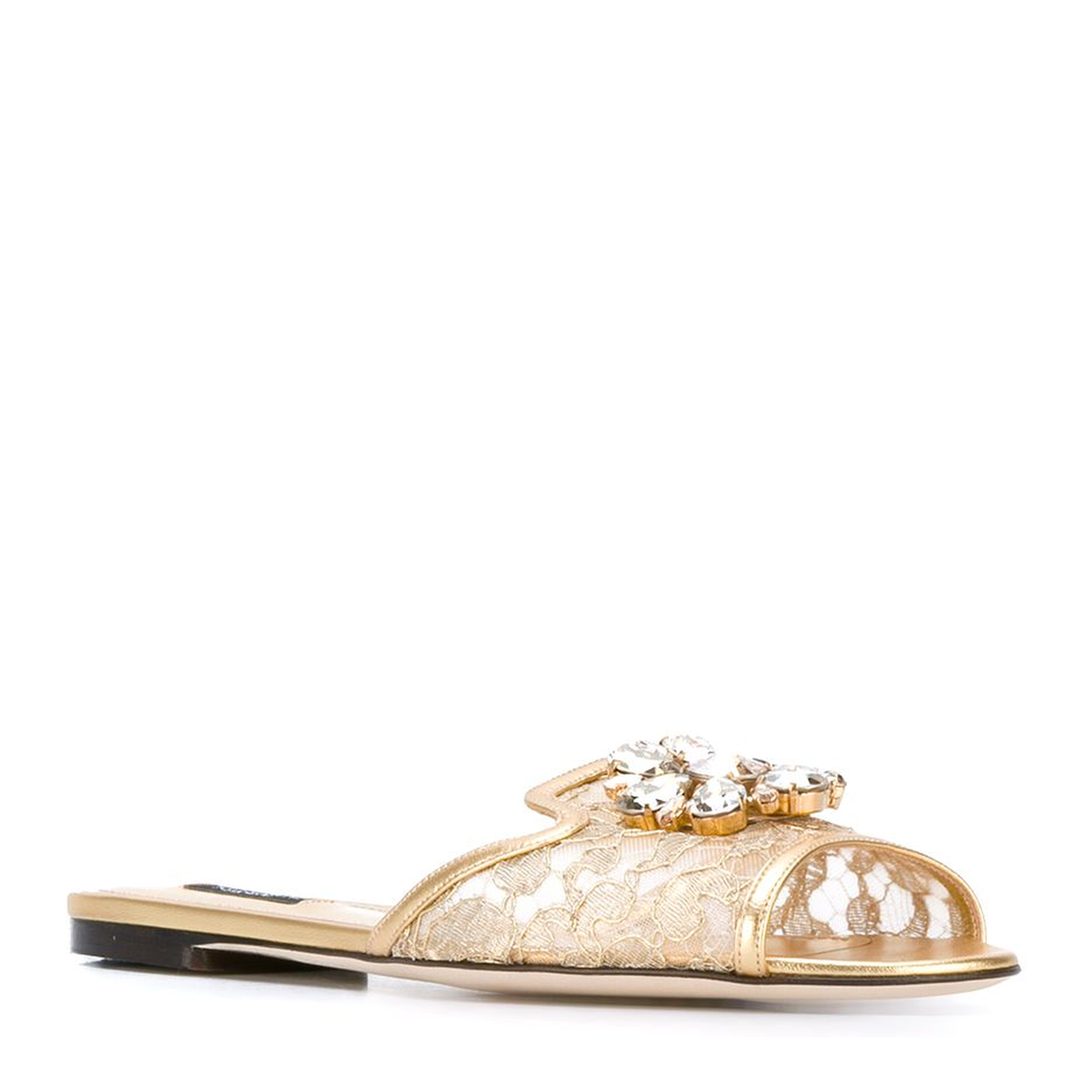 Lace Sandals with Crystals - Image 2