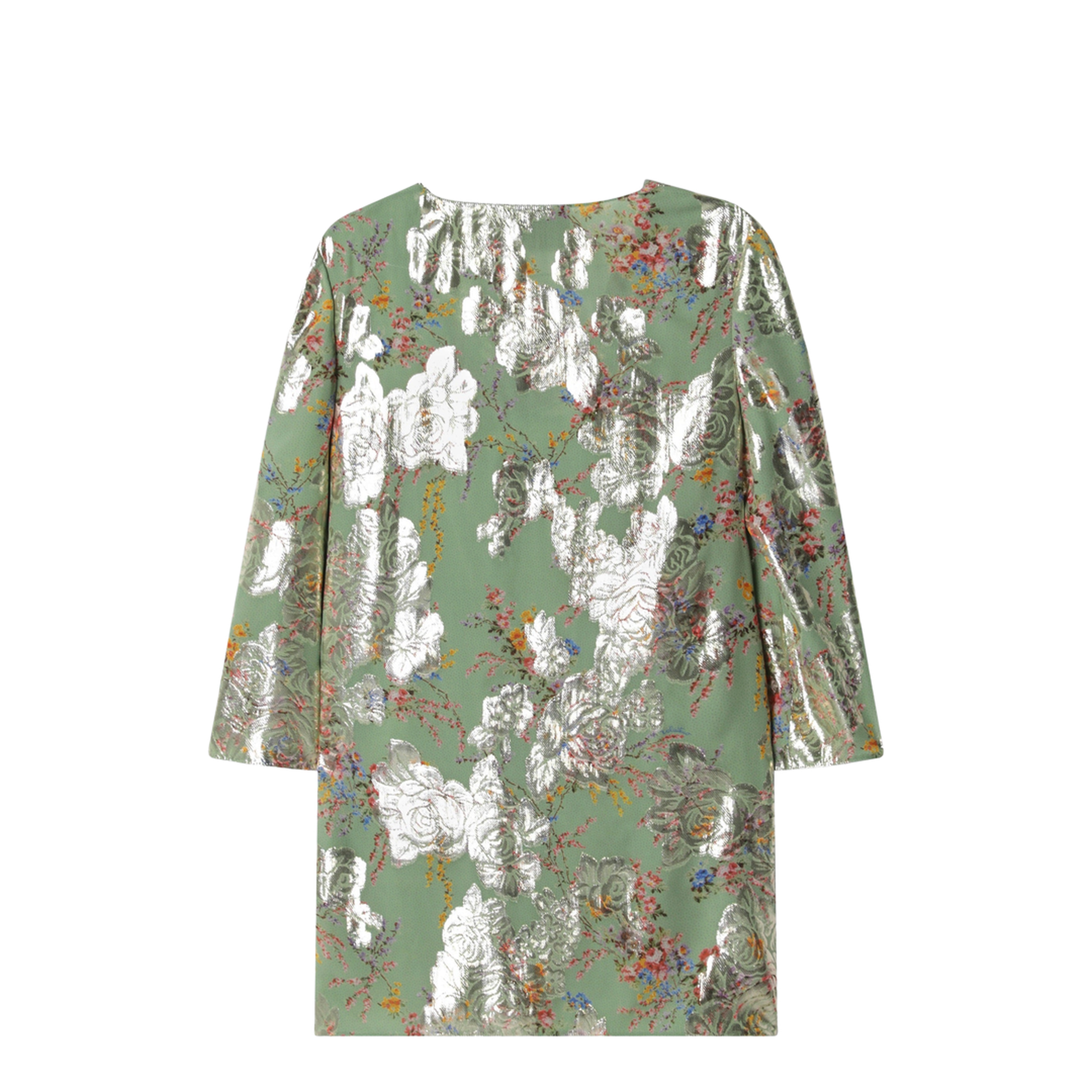 Green Printed Lurex Shirt - Image 2