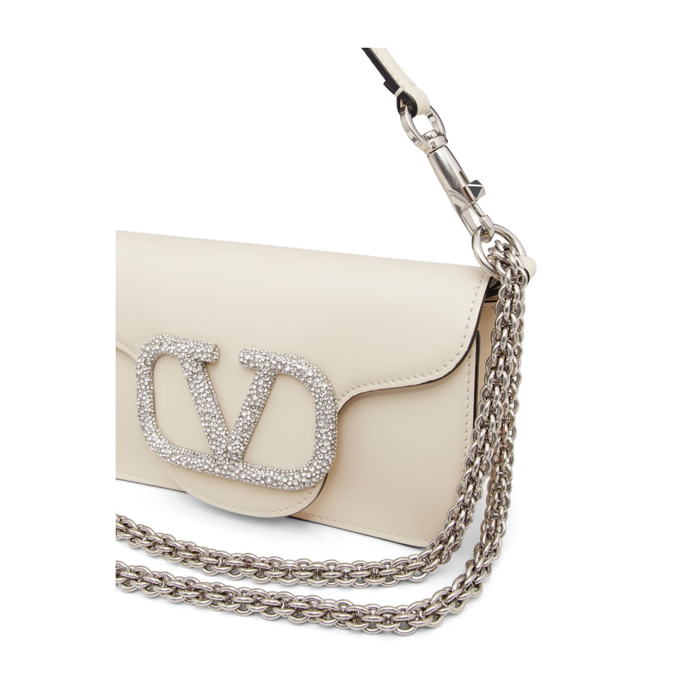 Locò Small Calfskin Shoulder Bag - Ivory - Image 6