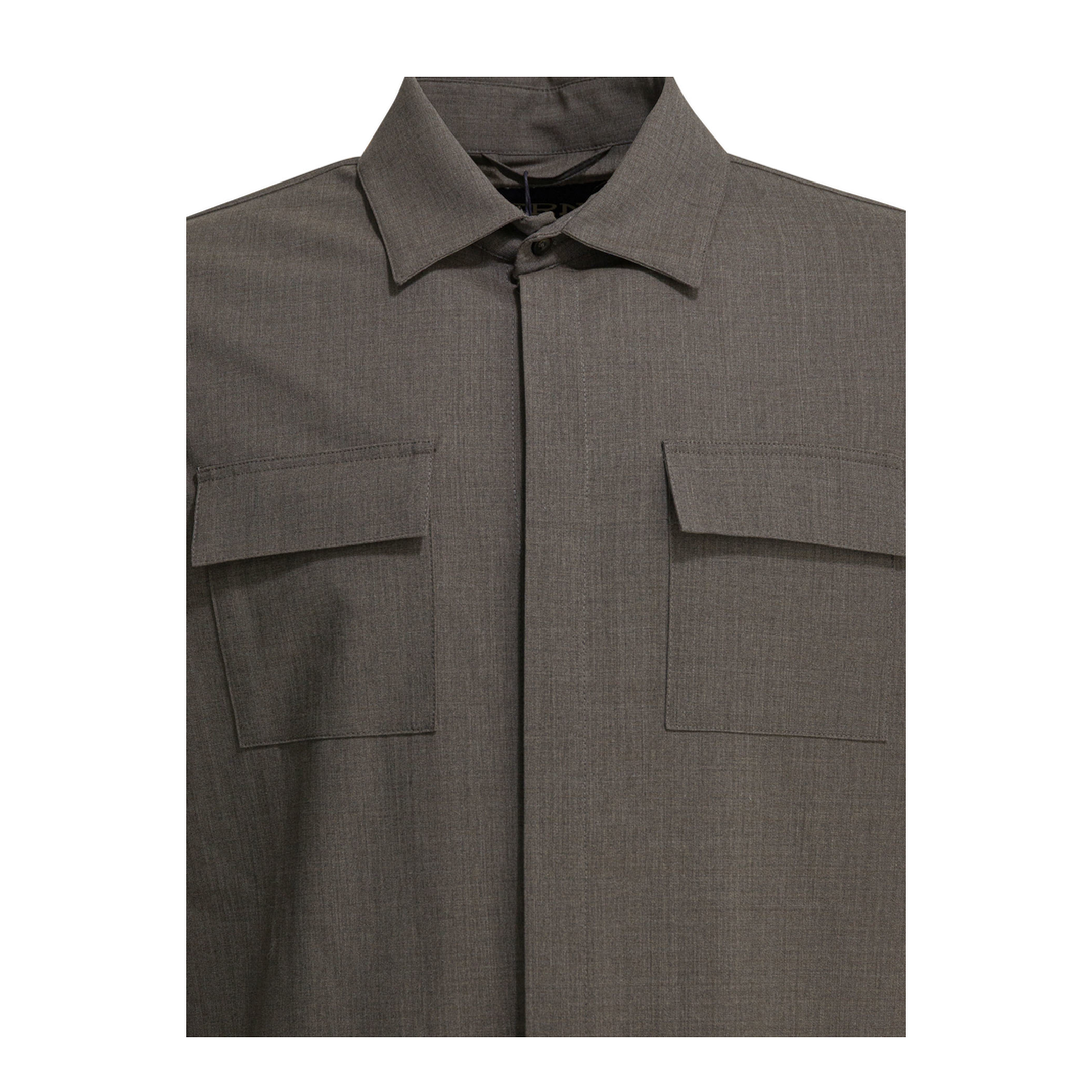 Wool Overshirt Jacket - Image 3